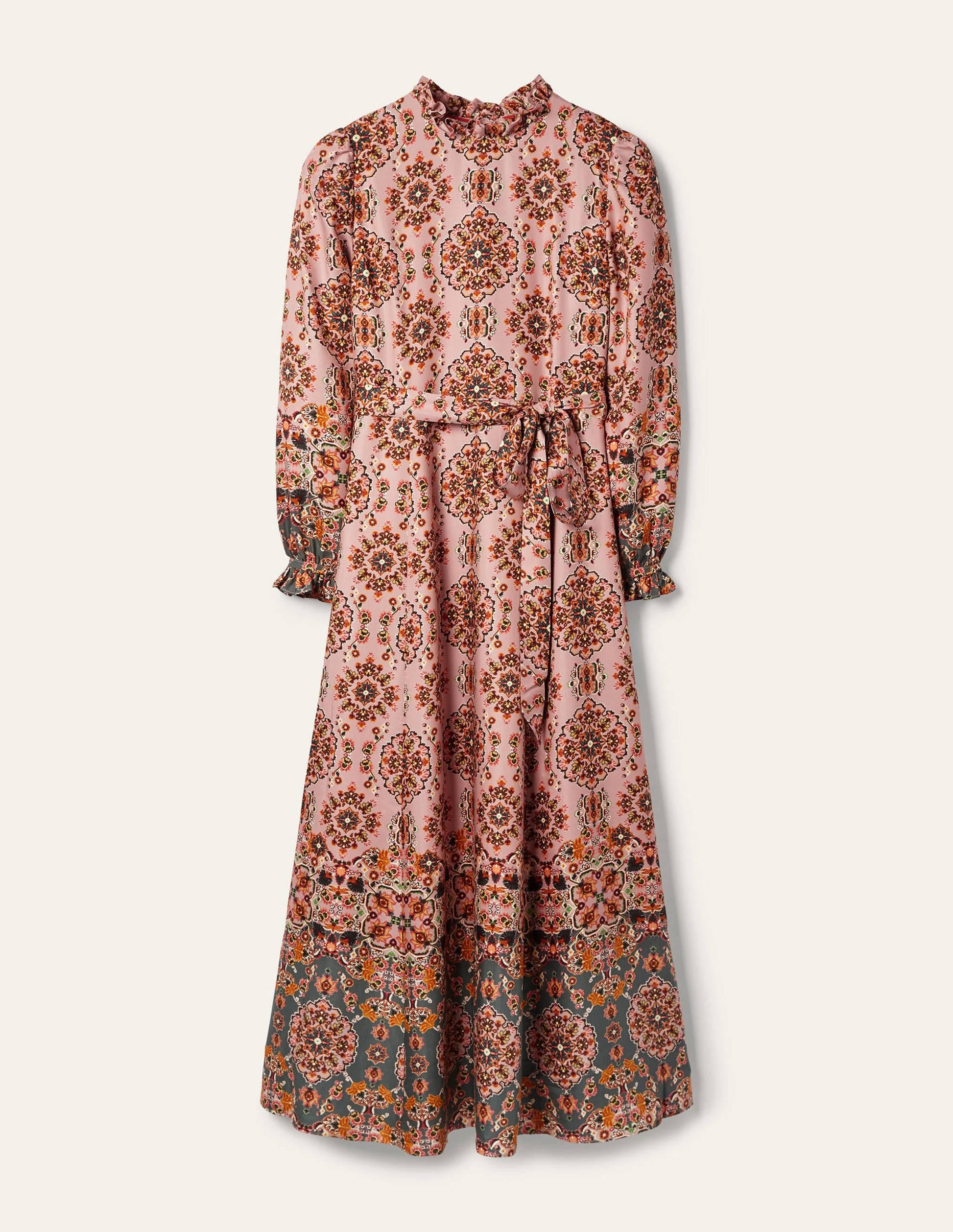 Mariam Dress-Old Rose, Intricate Tapestry-7