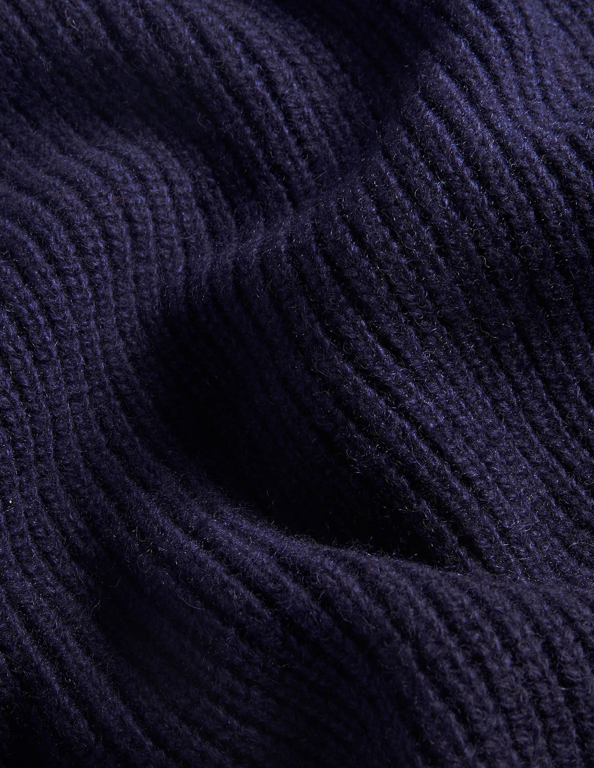 Relaxed Rib Sleeveless Jumper-Navy - Image 7