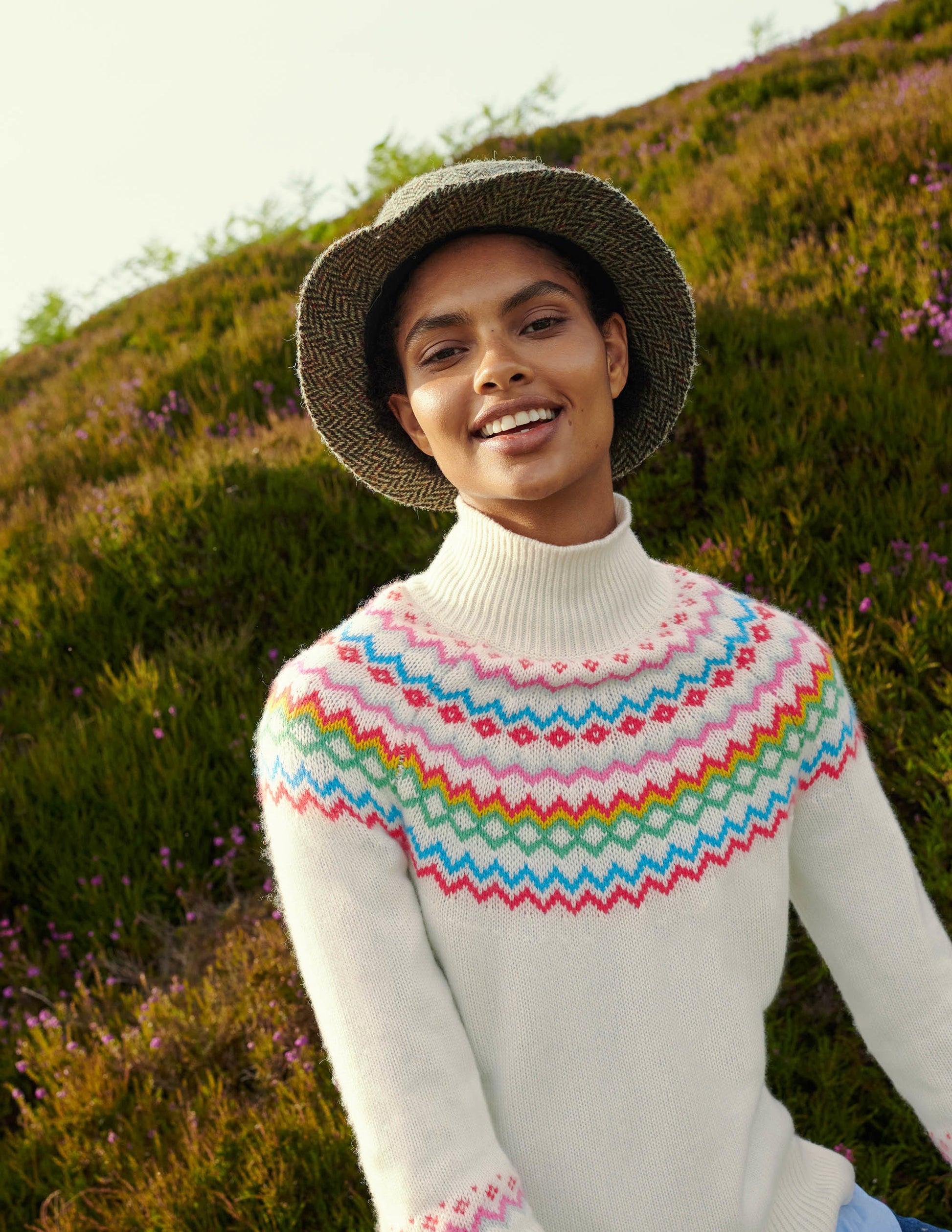 Anna Cashmere Jumper-Ivory Fair Isle-5
