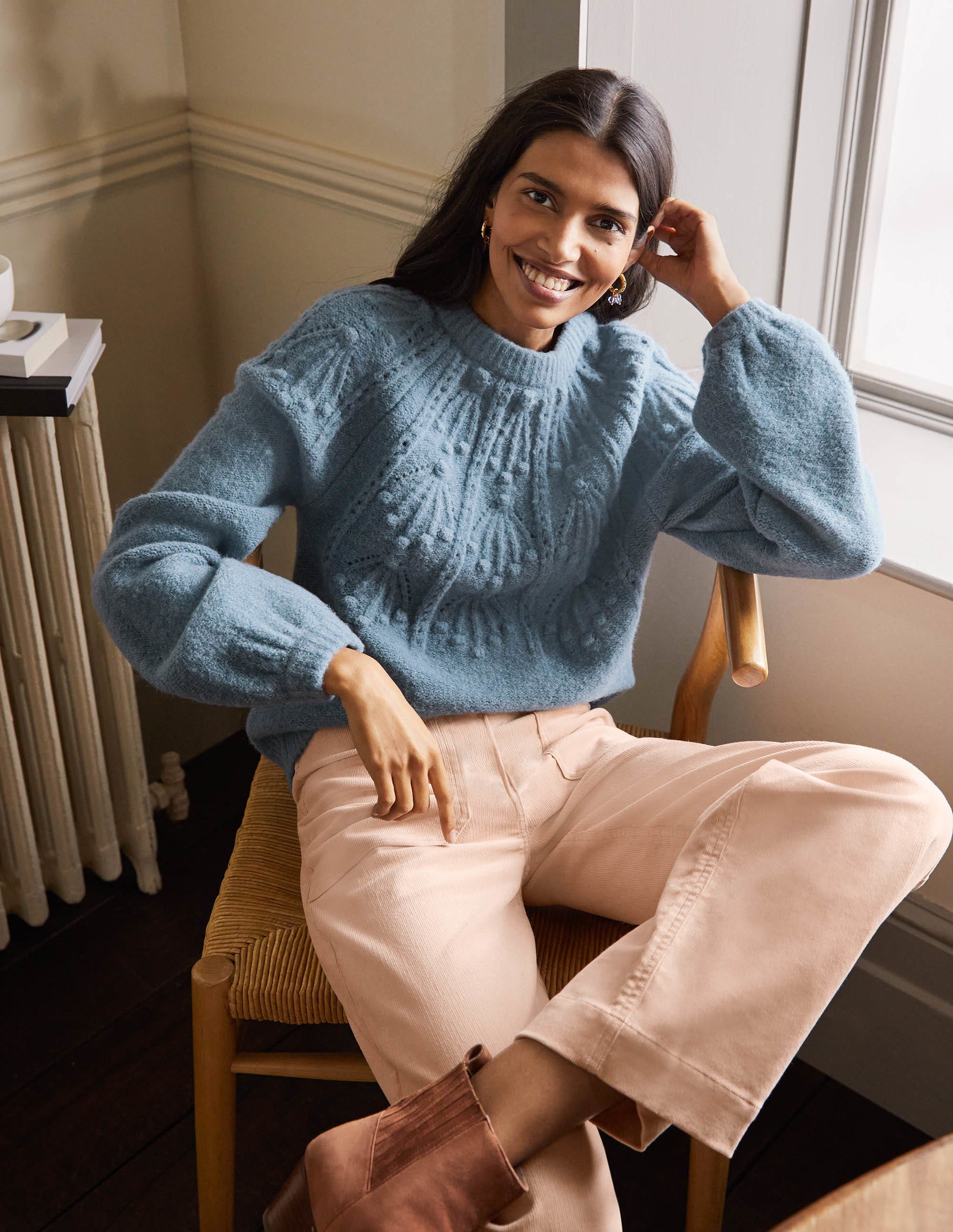 Relaxed Cable Jumper-Airforce-5