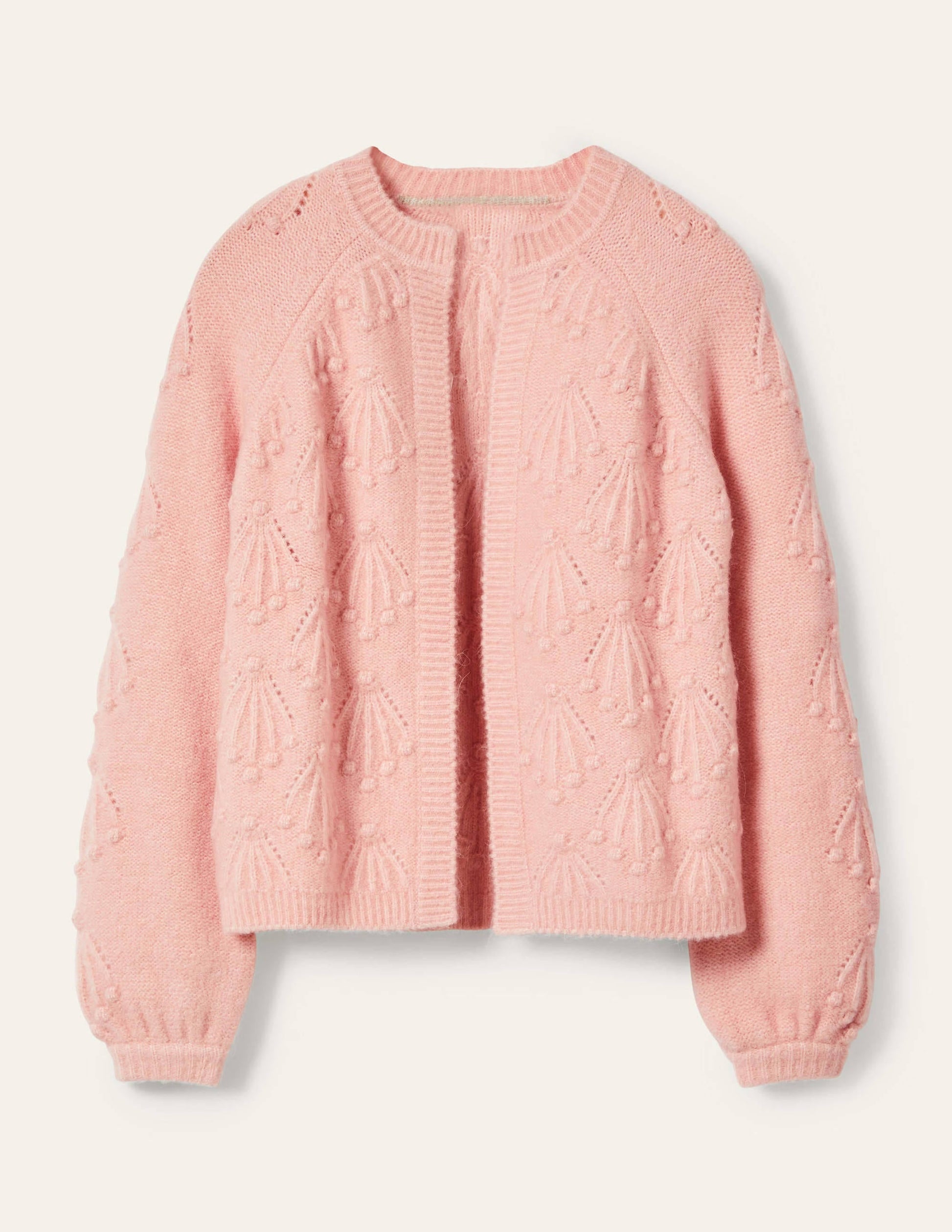 Relaxed Cable Cardigan-Milkshake-6