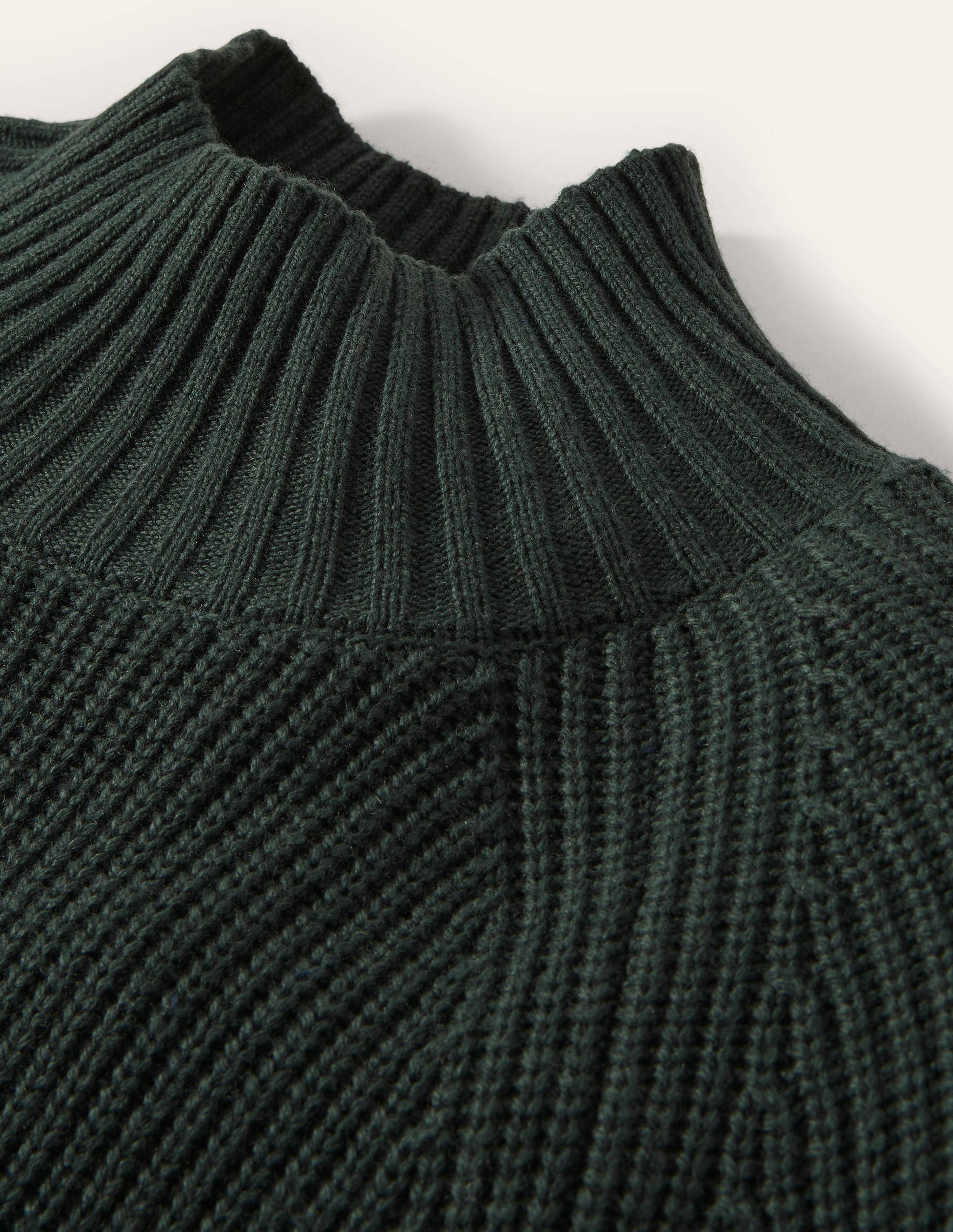 Mia Ribbed High Neck Jumper-Midnight Garden-5