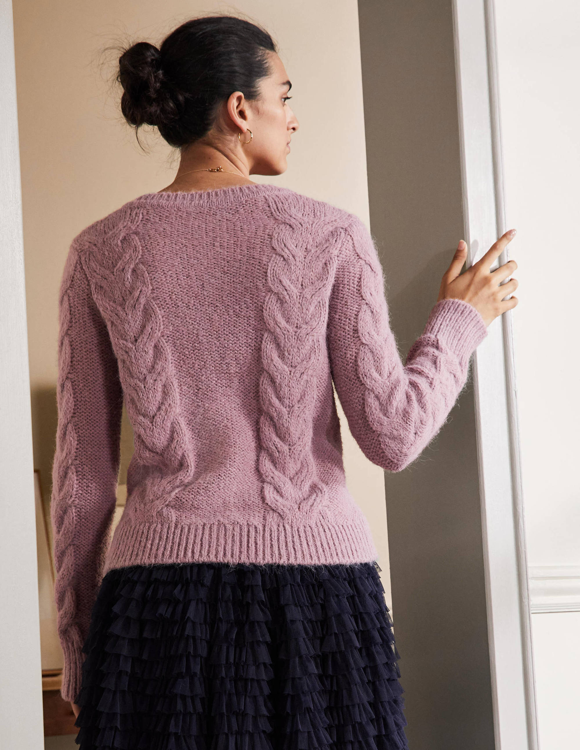 Claire Cardigan-Violet Opal - Image 3
