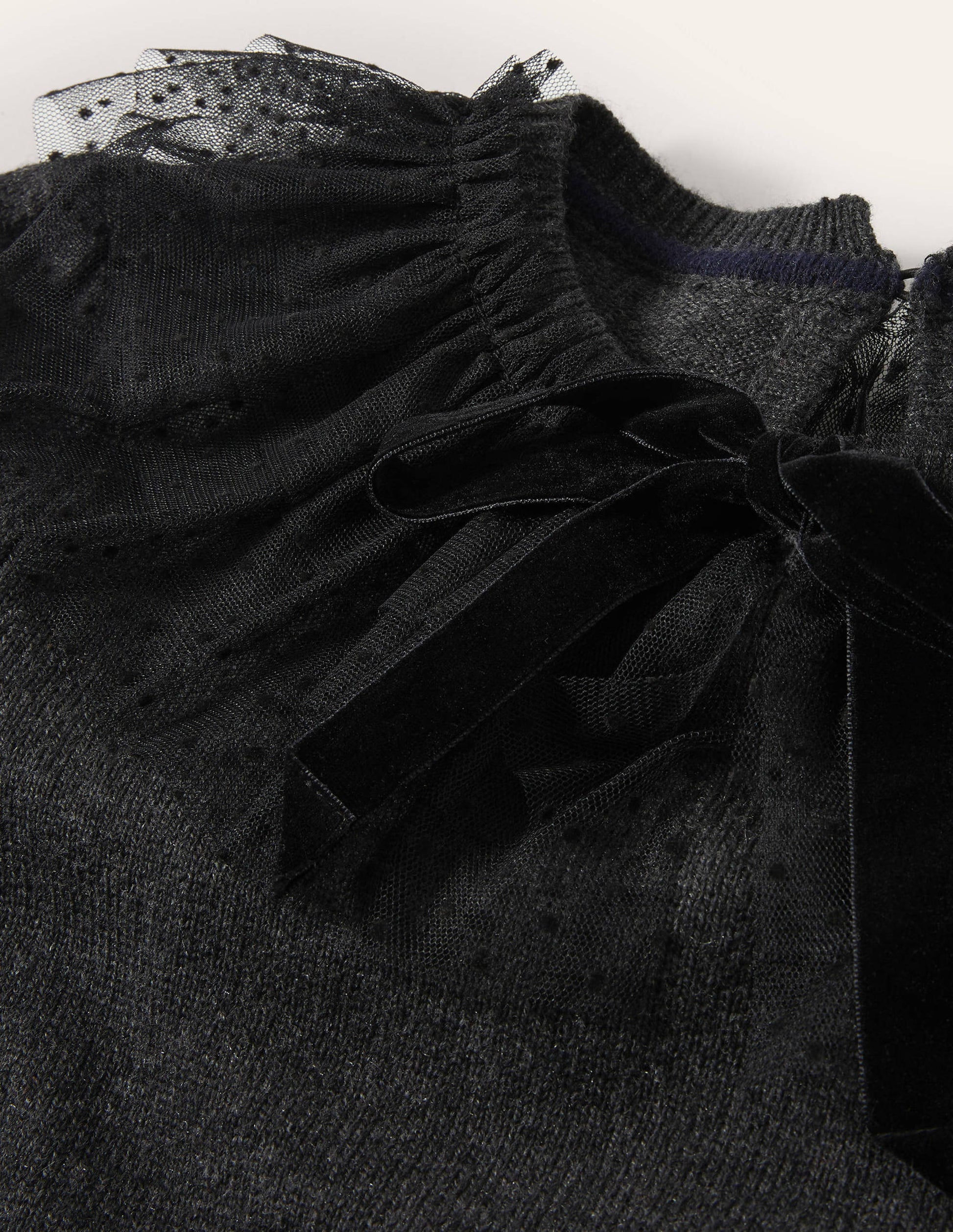Felicity Embellished Jumper-Charcoal Melange-5