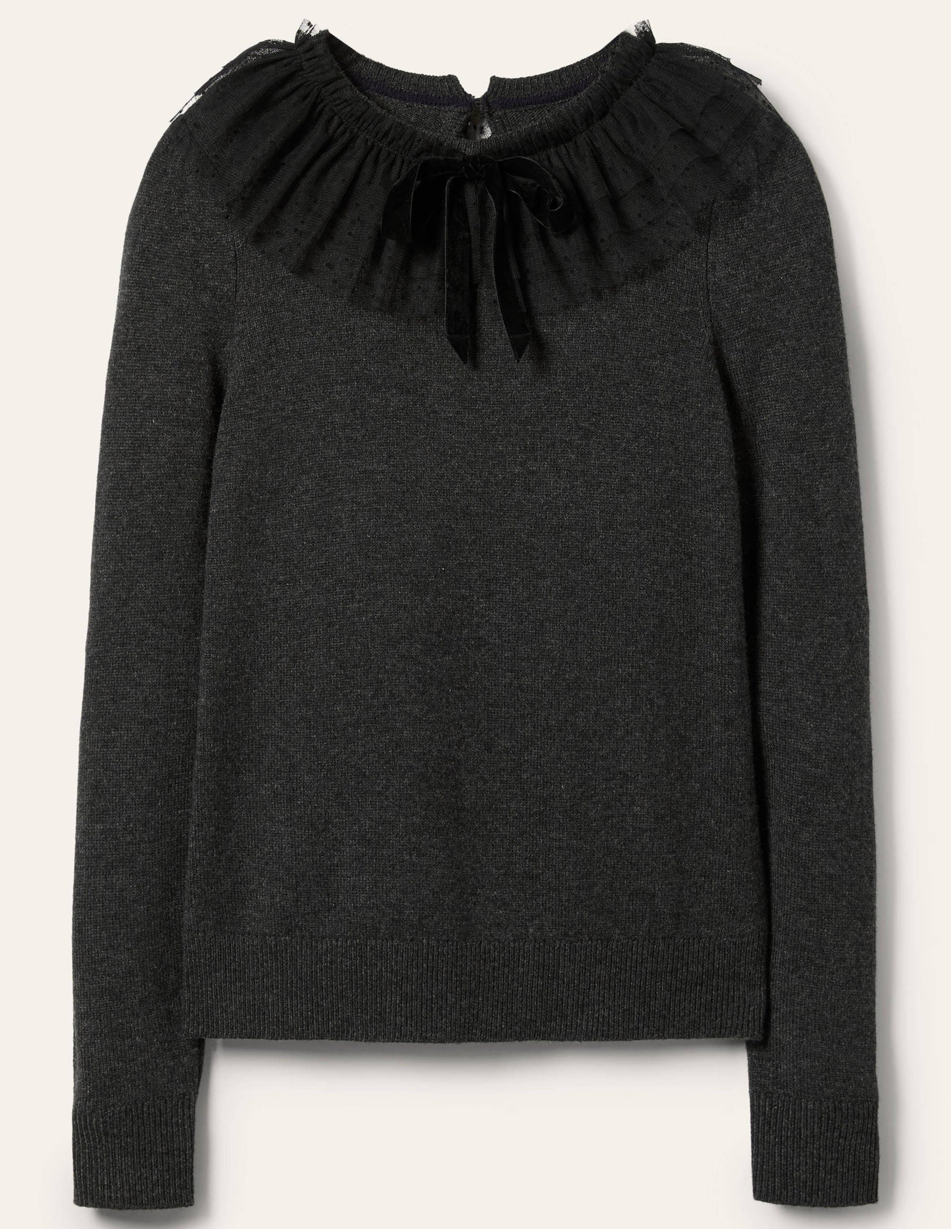 Felicity Embellished Jumper-Charcoal Melange-6