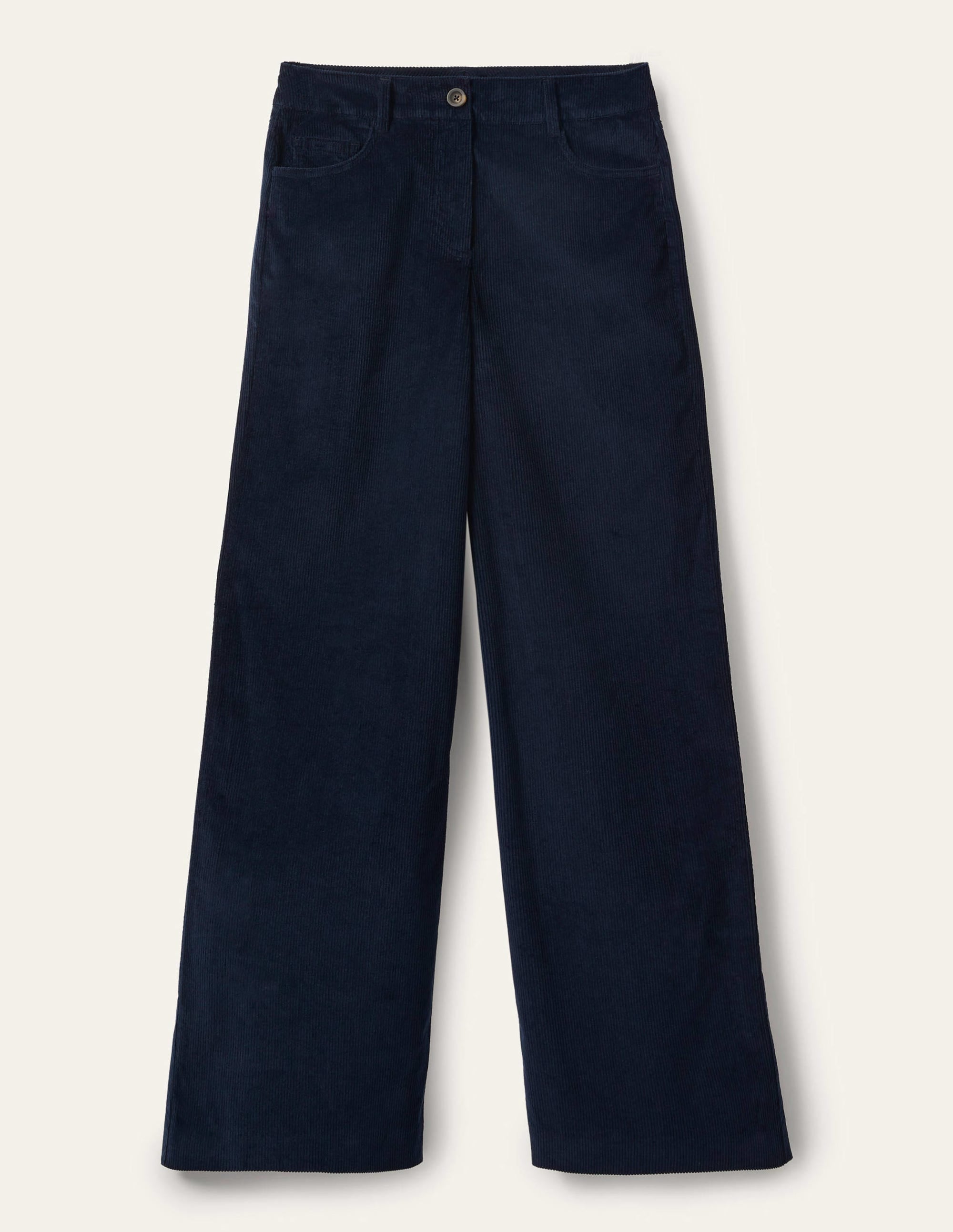 Alexia Cord Trousers-Navy - Image 6