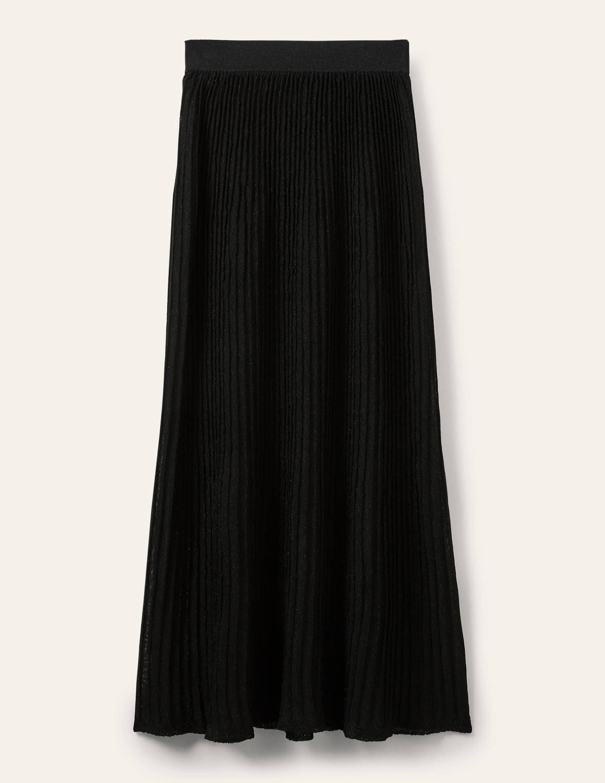 Knitted Party Skirt-Black Metallic-7