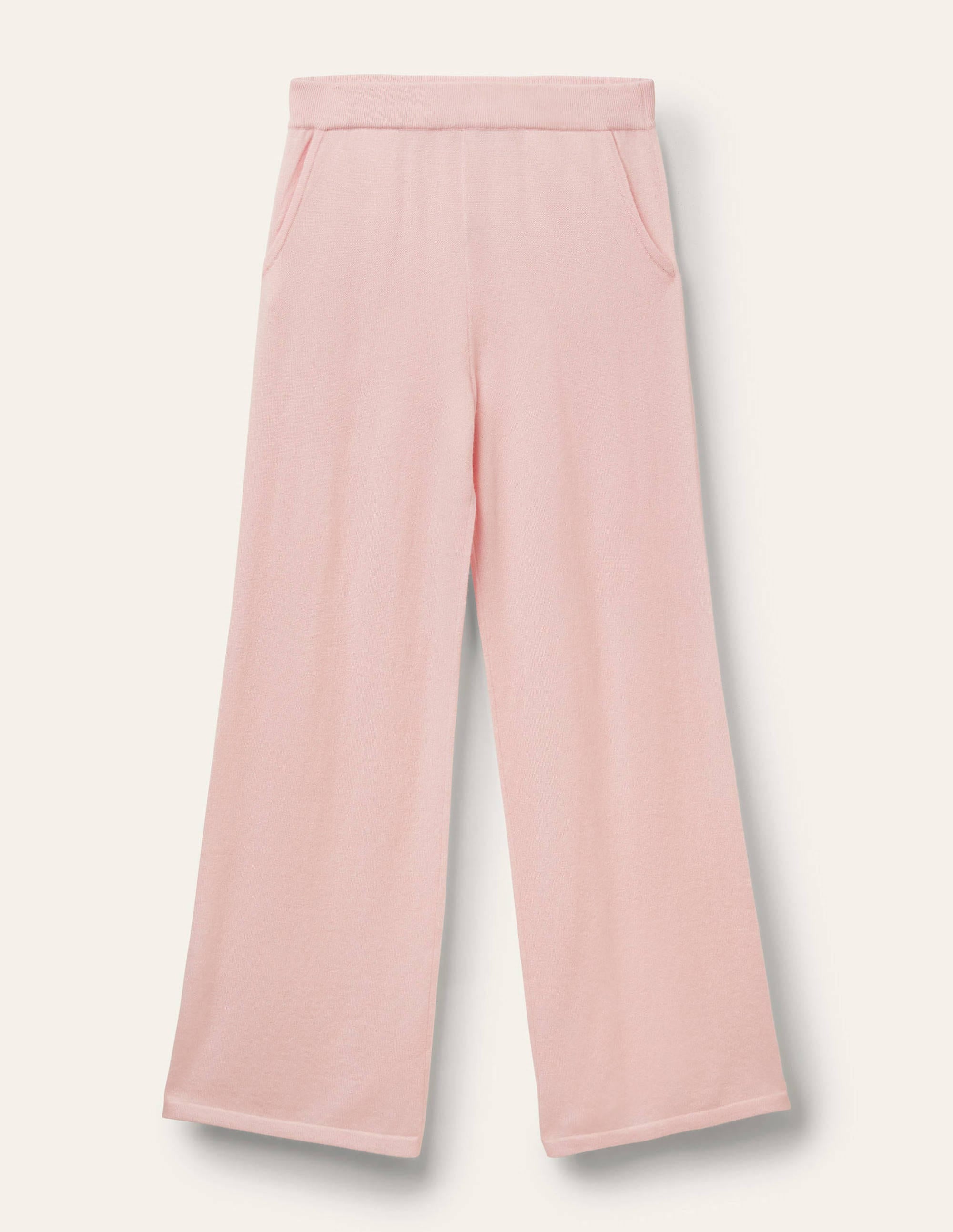 Cashmere Knit Lounge Joggers-Milkshake - Image 6