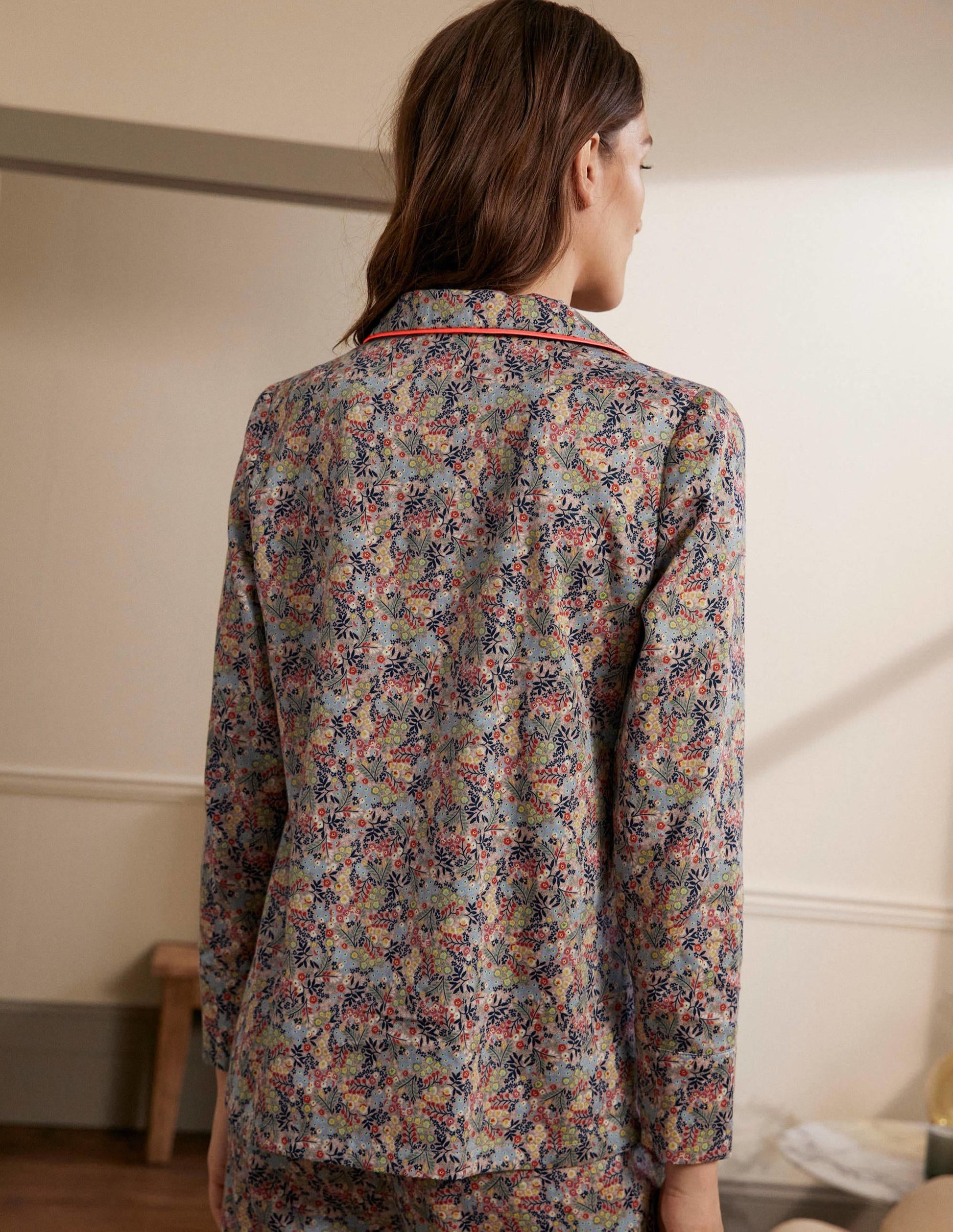 Long Sleeve Pyjama Shirt-Milkshake, Enchanting Forest-3