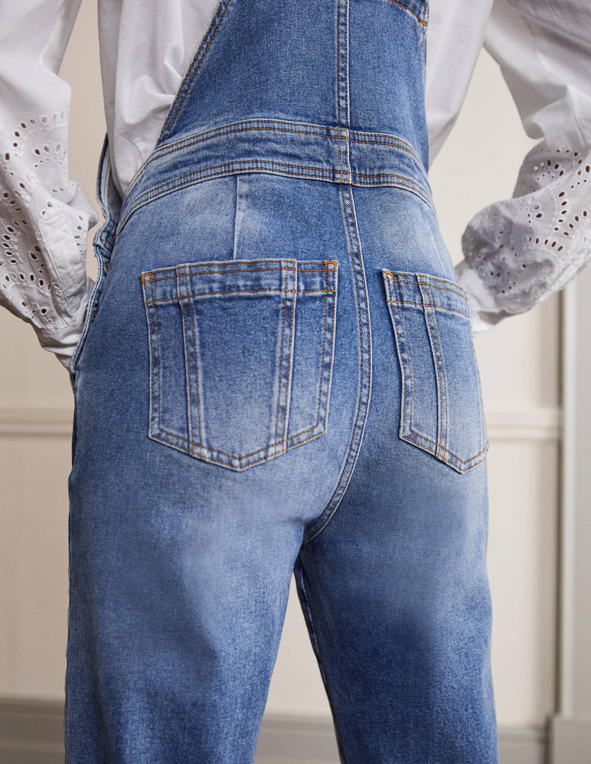 Girlfriend Dungarees-Mid Vintage - Image 5