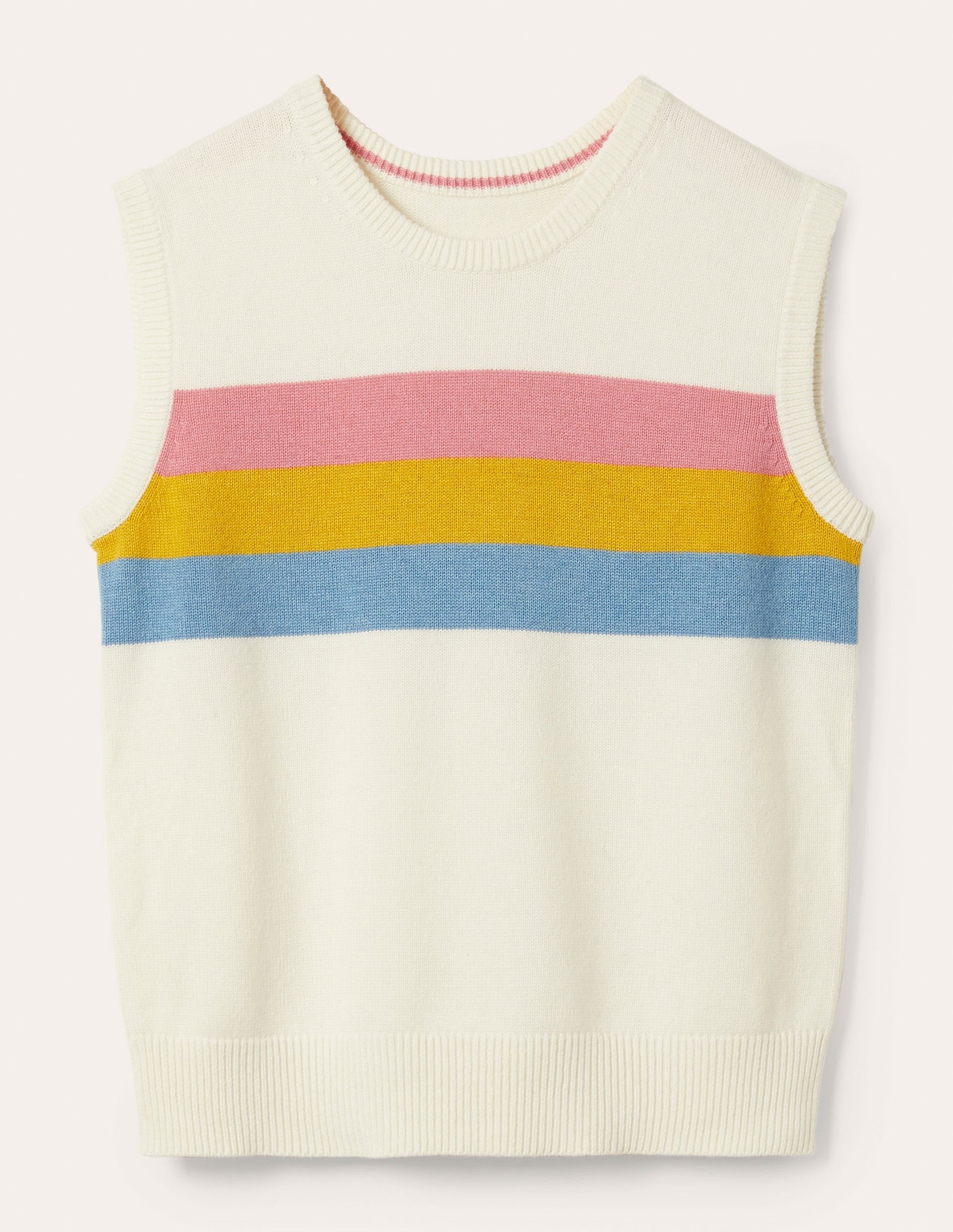 Fiona Tank-Ivory, Placement Stripe-5