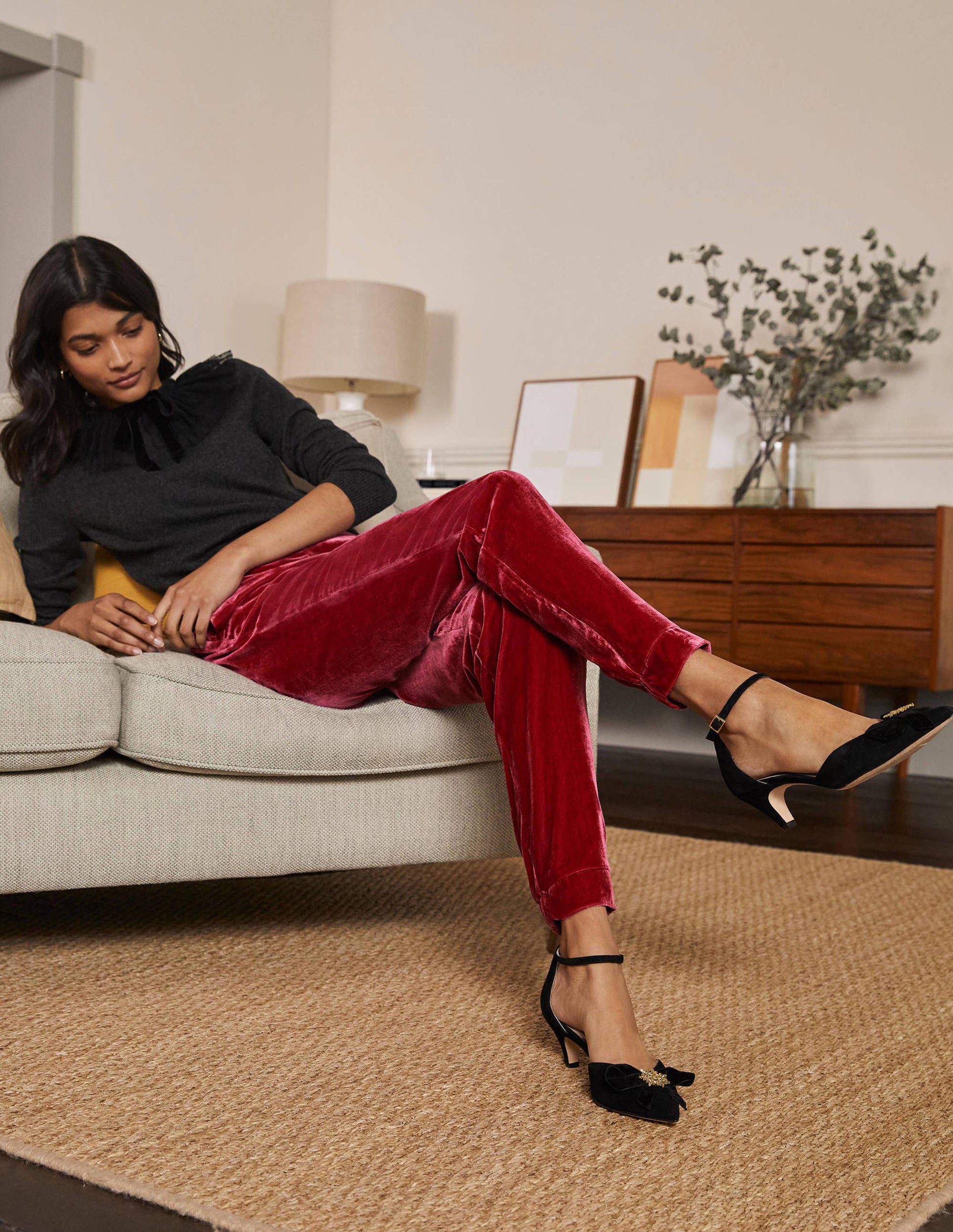 Velvet Trousers-Pom Pom-4