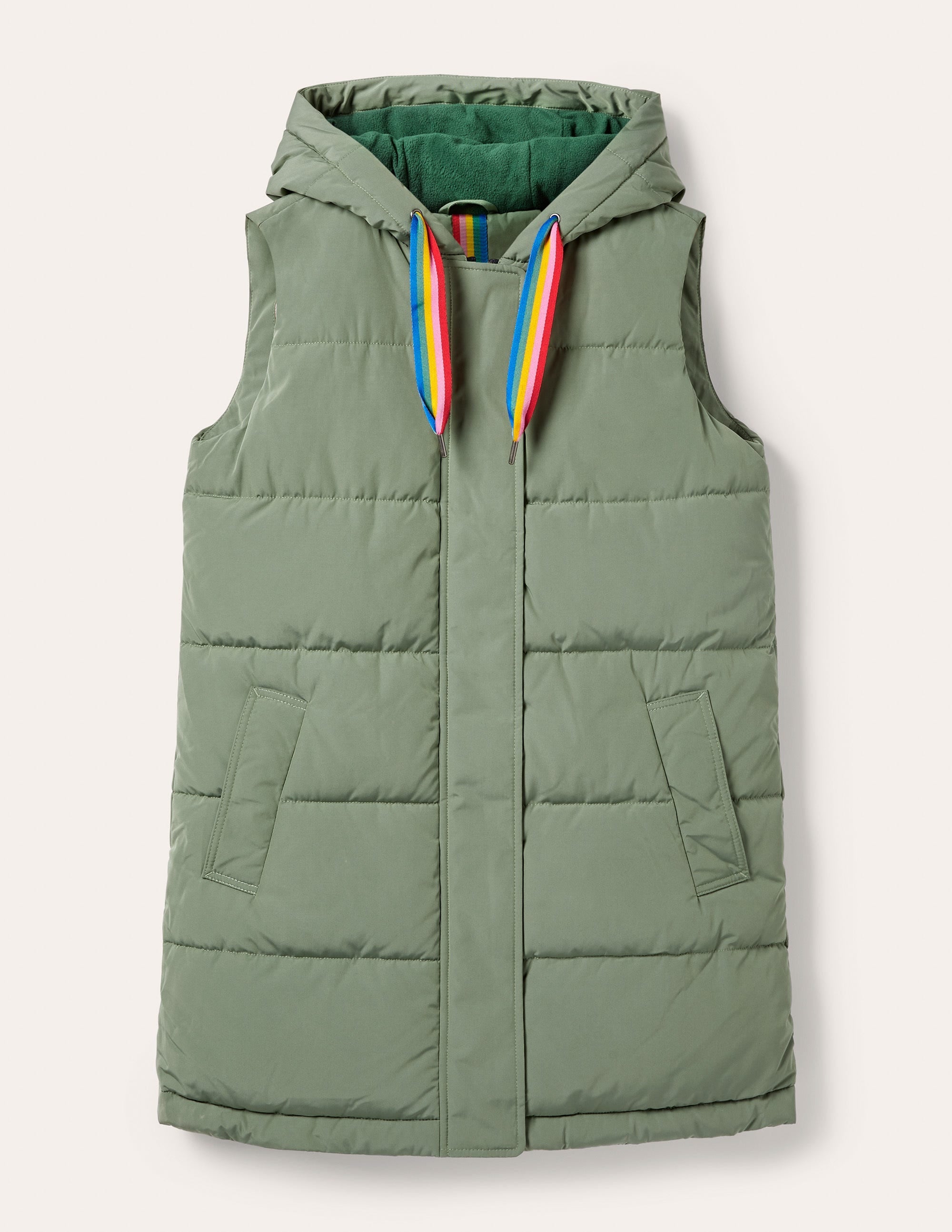 Long Puffer Gilet-Alder/Milkshake - Image 5