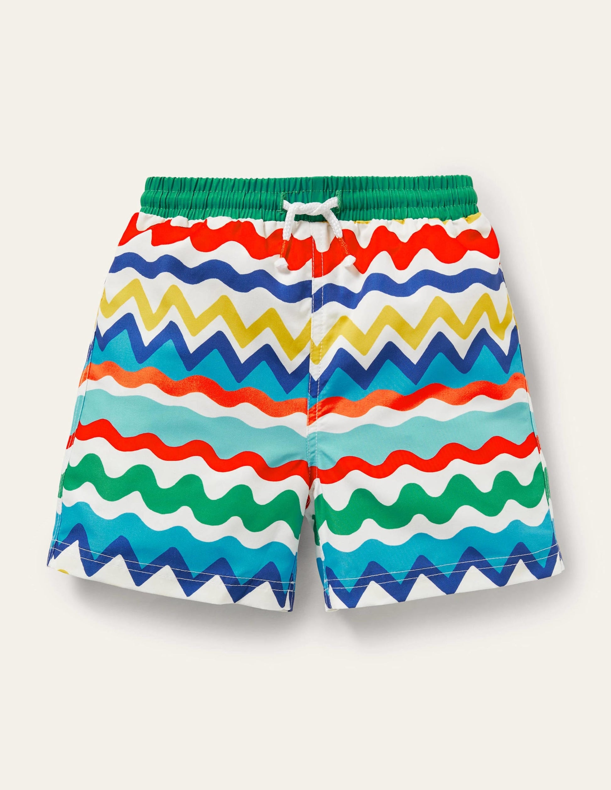 Swim Shorts-Multi Ric Rac stripe-1