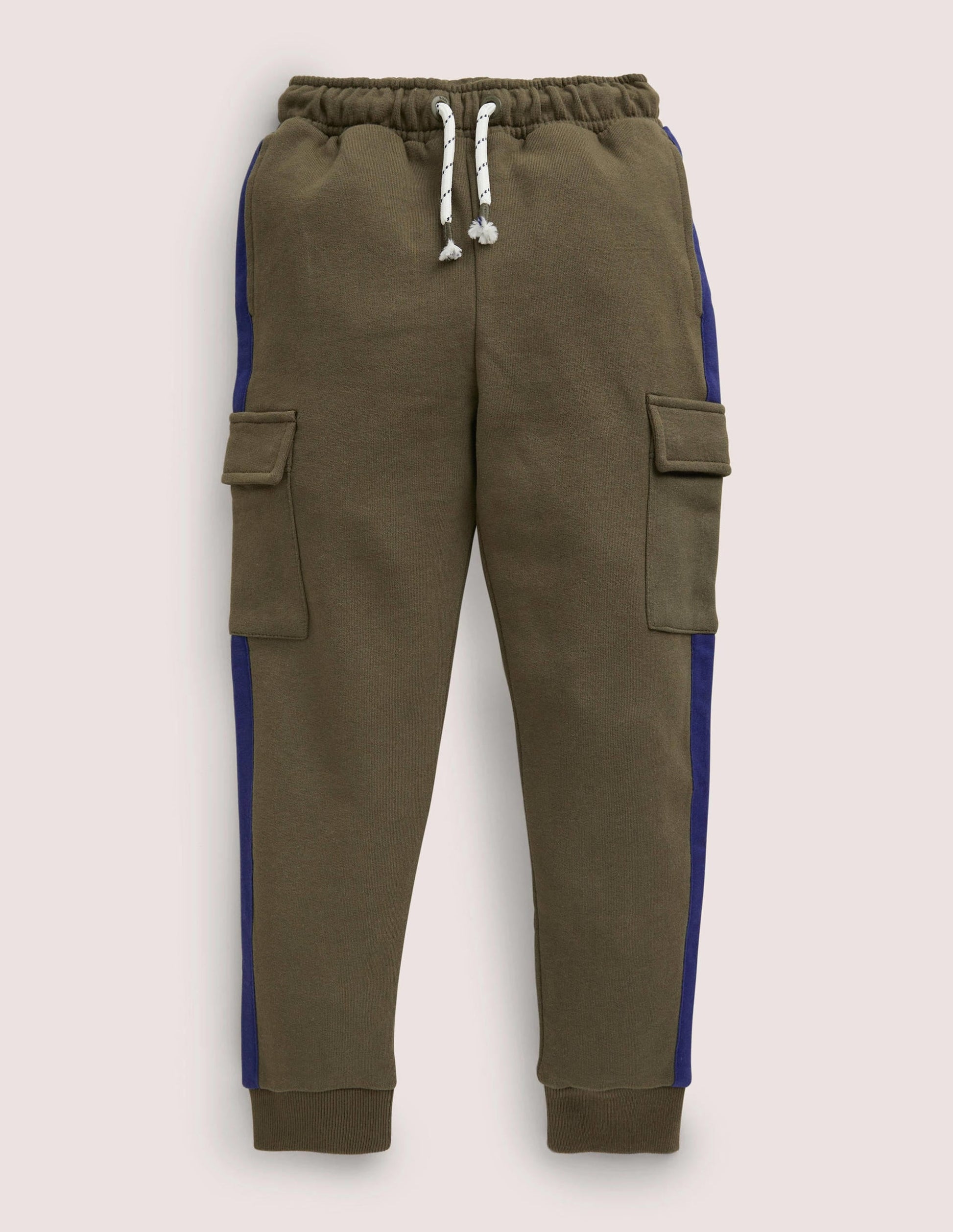 Jersey Cargo Jogger-Classic Khaki/ College Navy-1