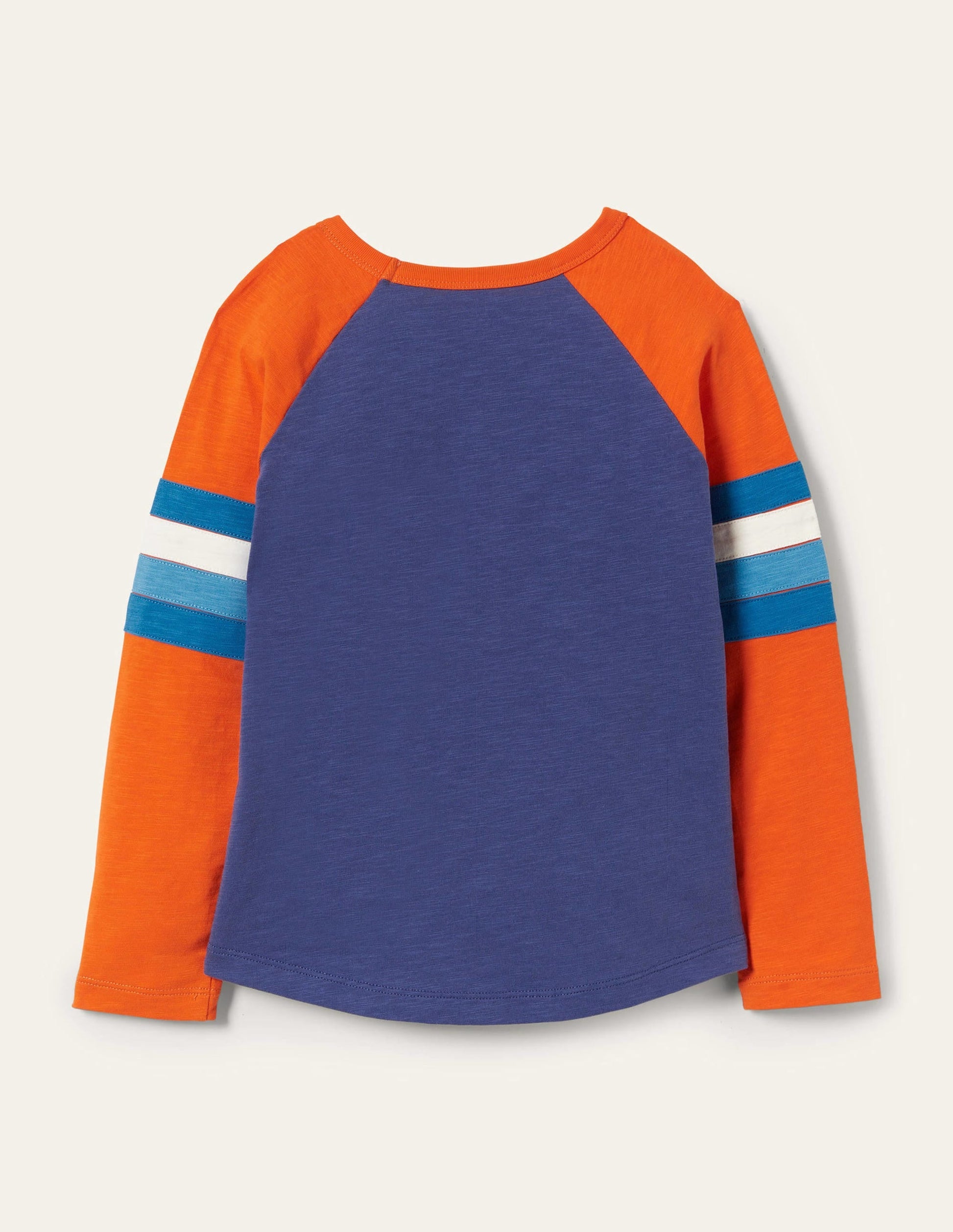 Raglan T-Shirt-Starboard Blue/Orange-2