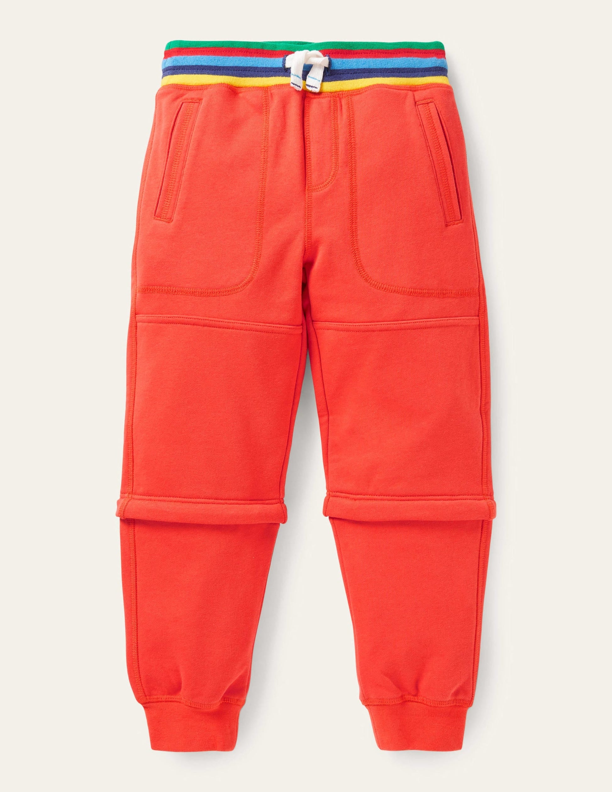 Zip-off Jersey Joggers-Rocket Red-1