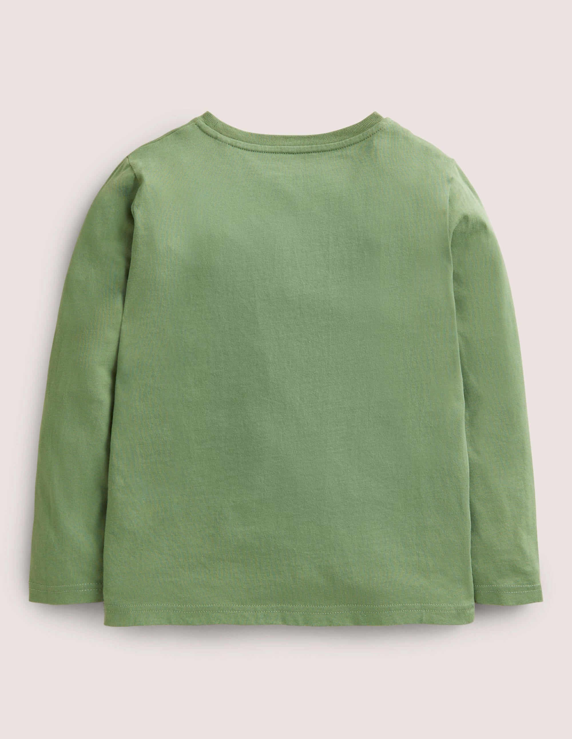 Big Appliqué T-shirt-Safari Green Dinosaurs - Image 2
