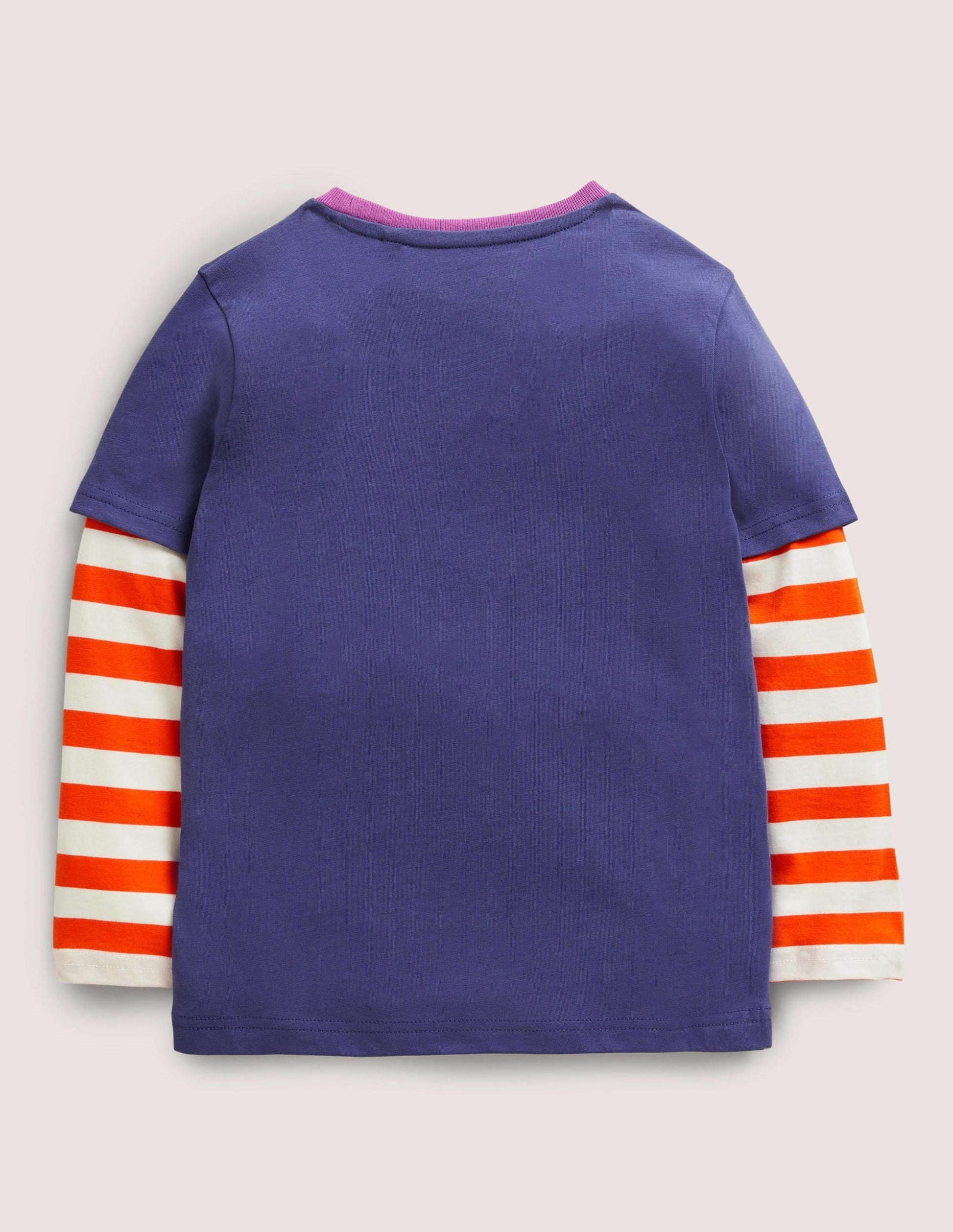 Halloween Double Layer T-shirt-Navy/Ivory Meerkat-2