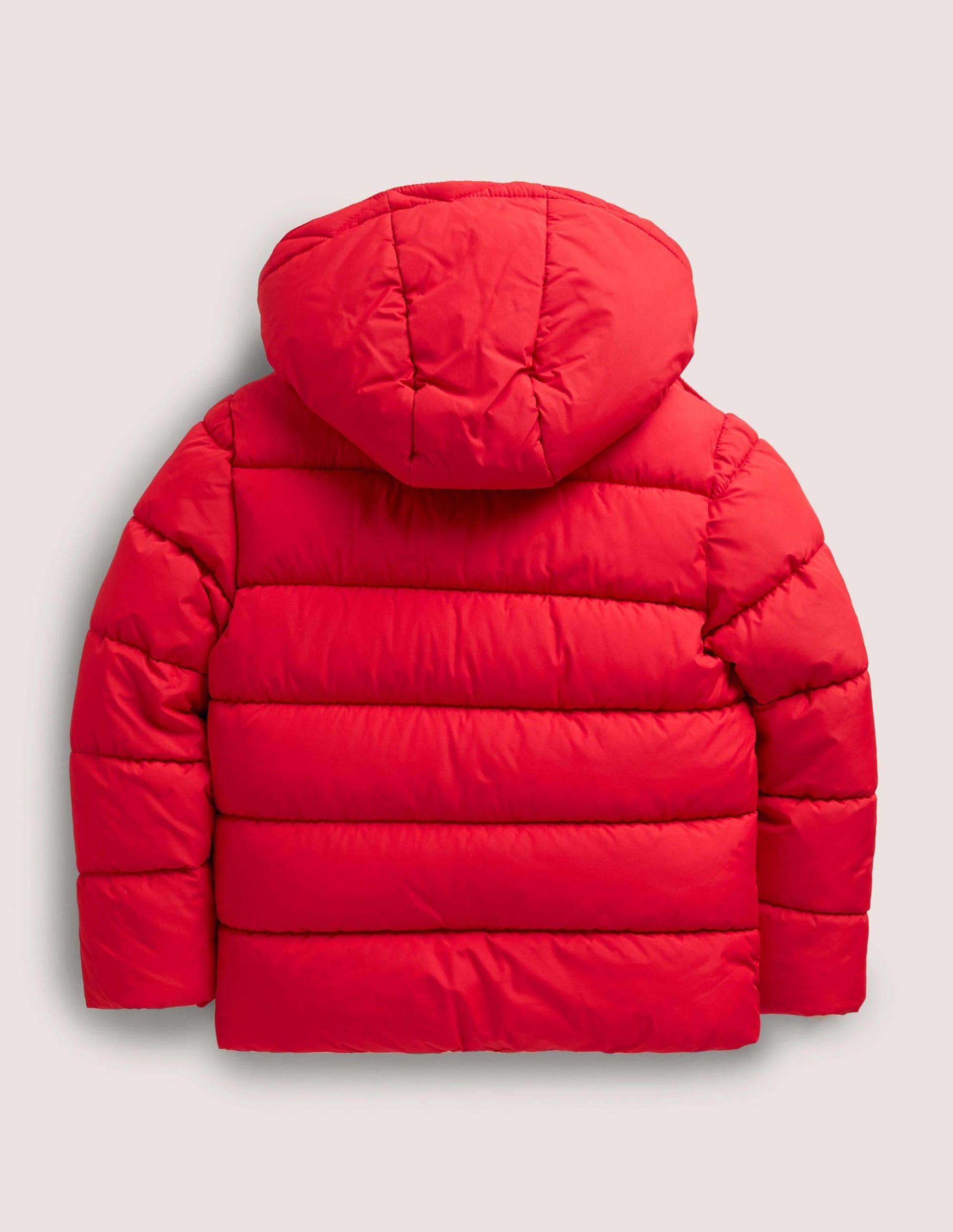 Shower-Resistant Padded Jacket-Rockabilly Red-2