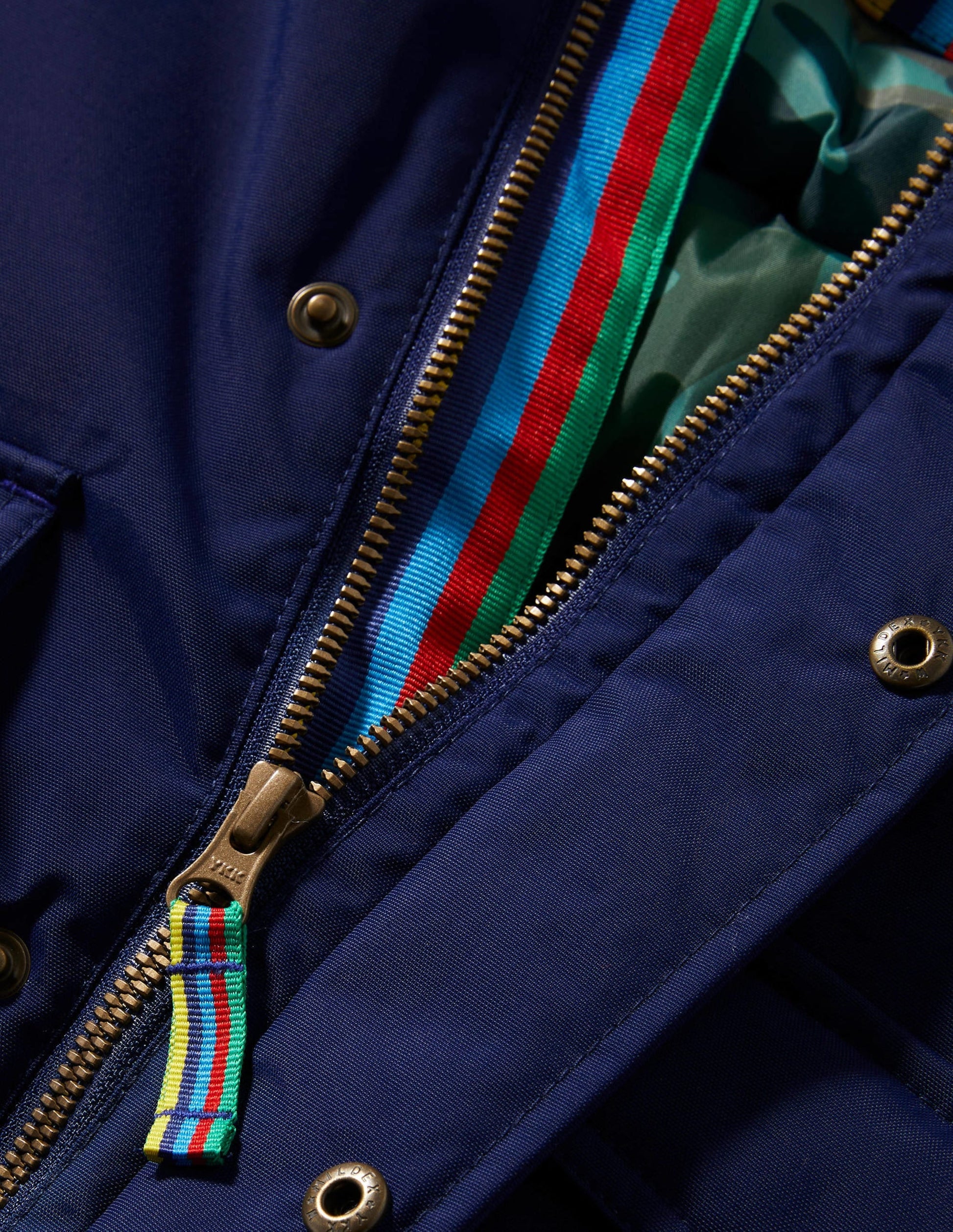 Navy Hooded Waterproof Parka-College Navy-3