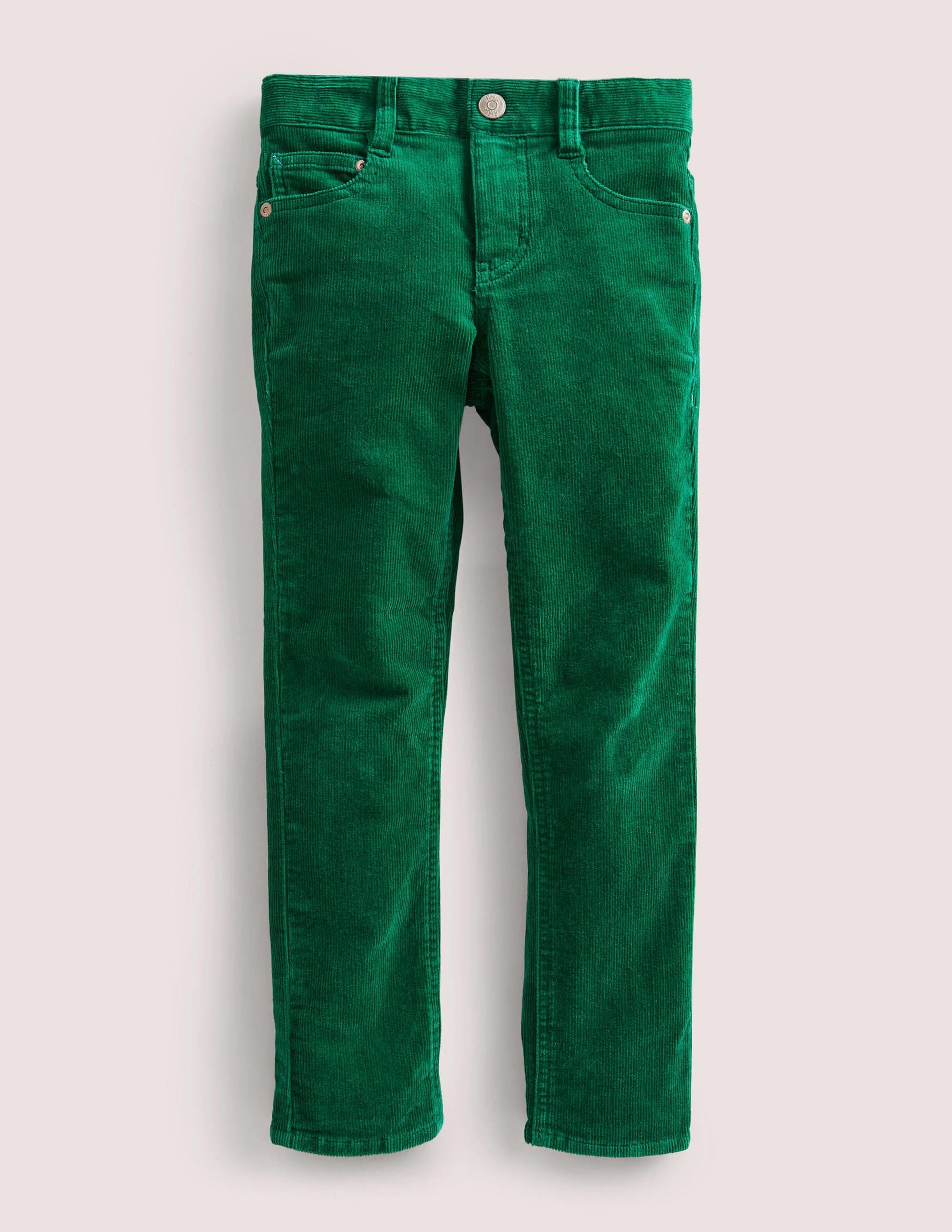 Slim Cord Stretch Jeans-Shady Green-1