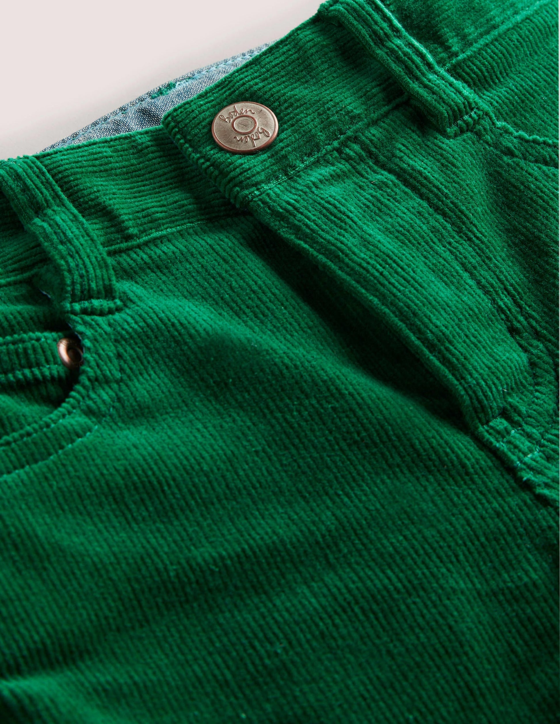 Slim Cord Stretch Jeans-Shady Green-3