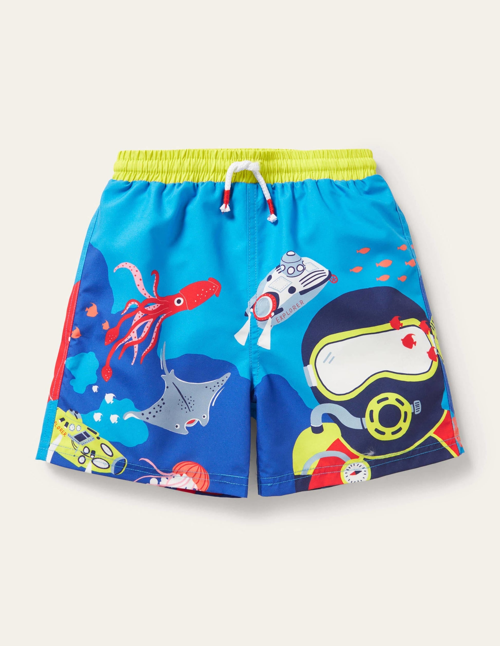 Swim Shorts-Moroccan Blue, Deep Sea Diver-1