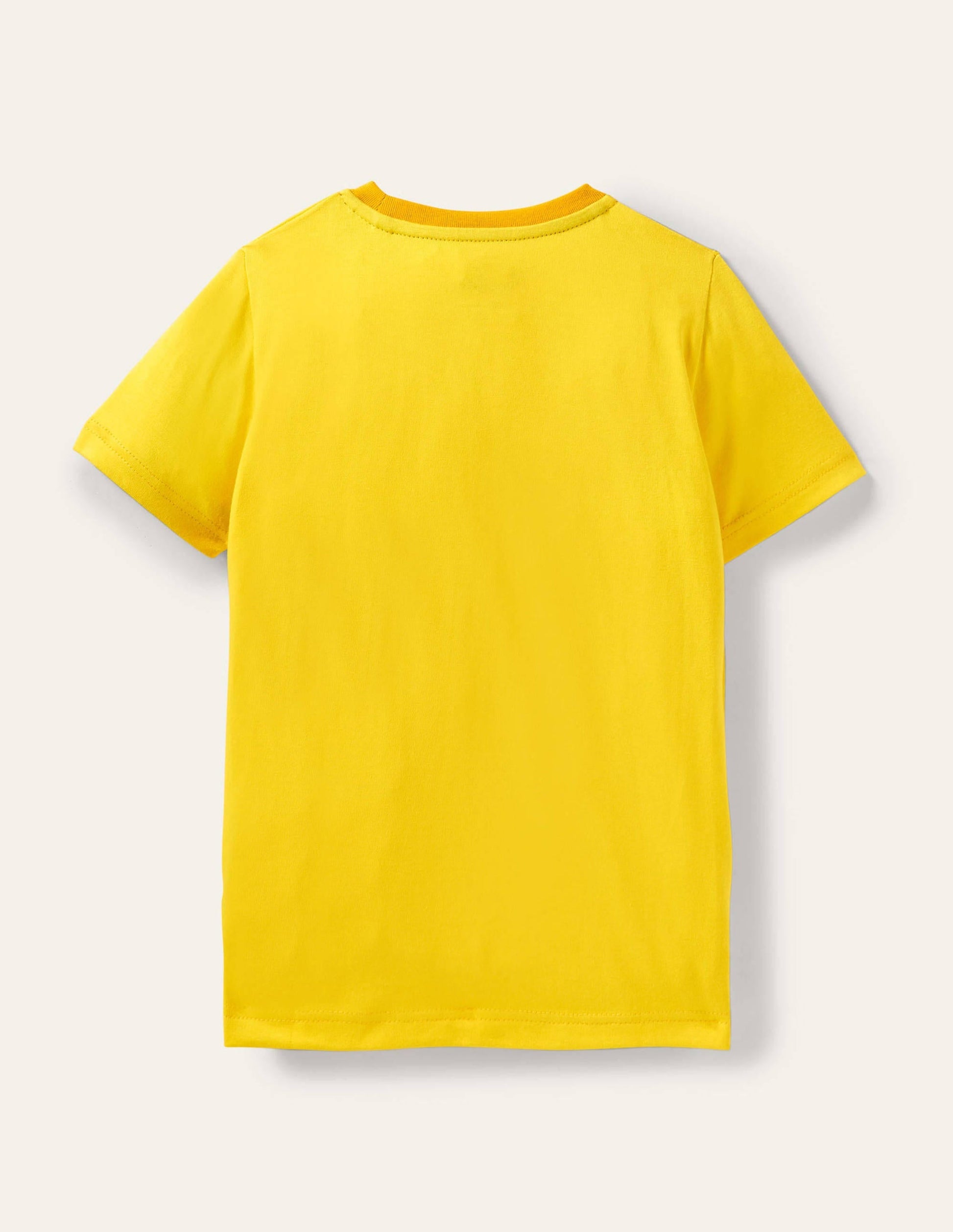 Yellow Shark Appliqué T-shirt-Daffodil Yellow Shark-2