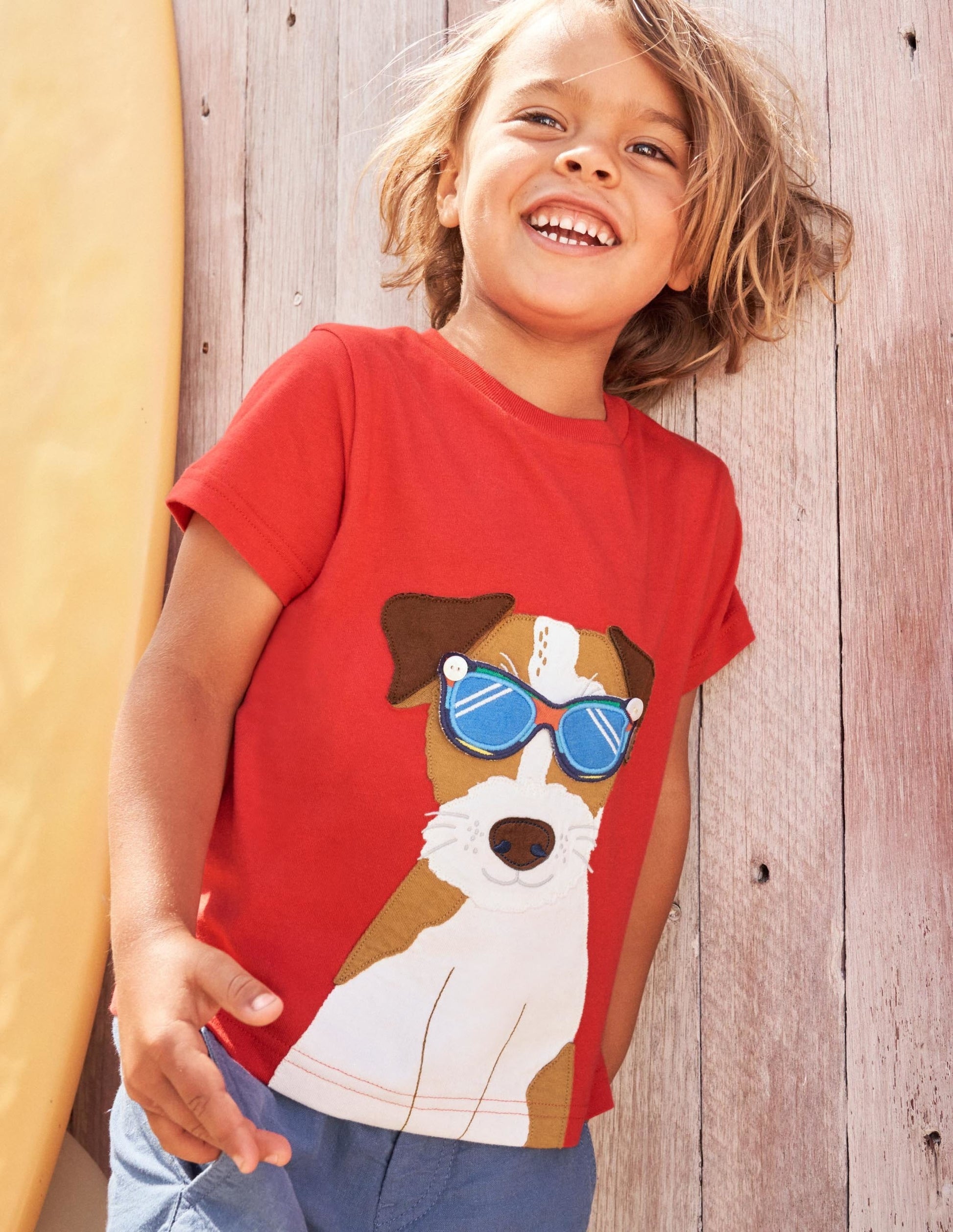 Stick-On Appliqué T-shirt-Strawberry Tart Red Sprout-8