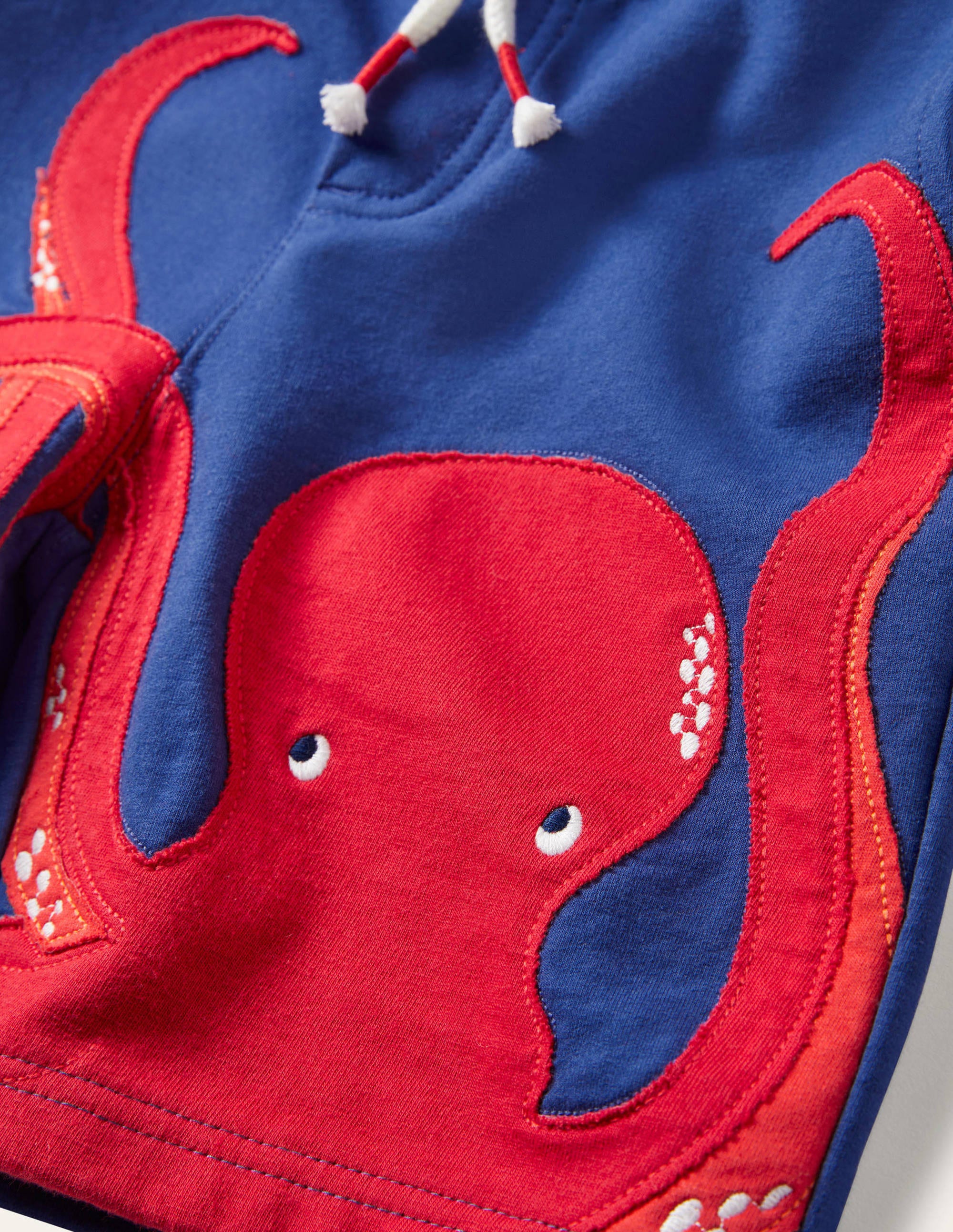 Appliqué Sweatshorts-Starboard Blue Octopus - Image 3