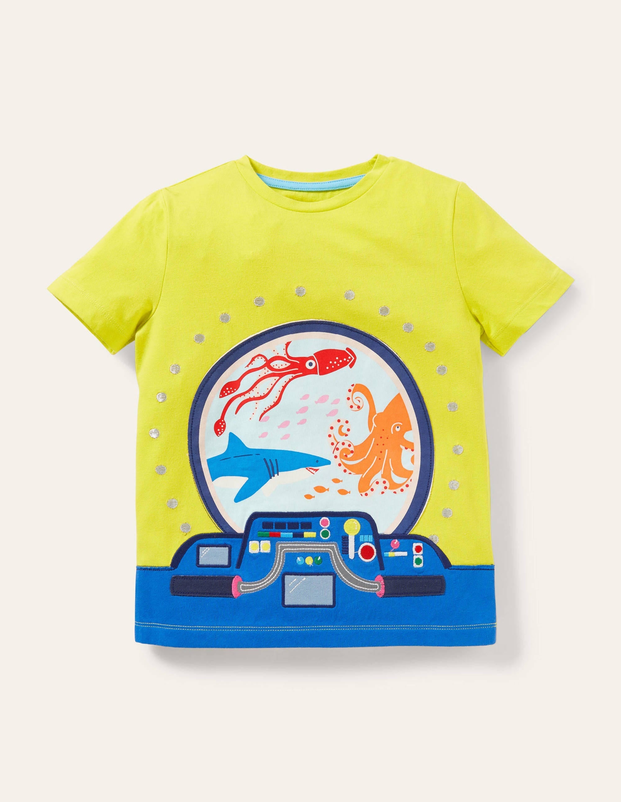Underwater Appliqué T-shirt-Maximillion Yellow Submarine - Image 1