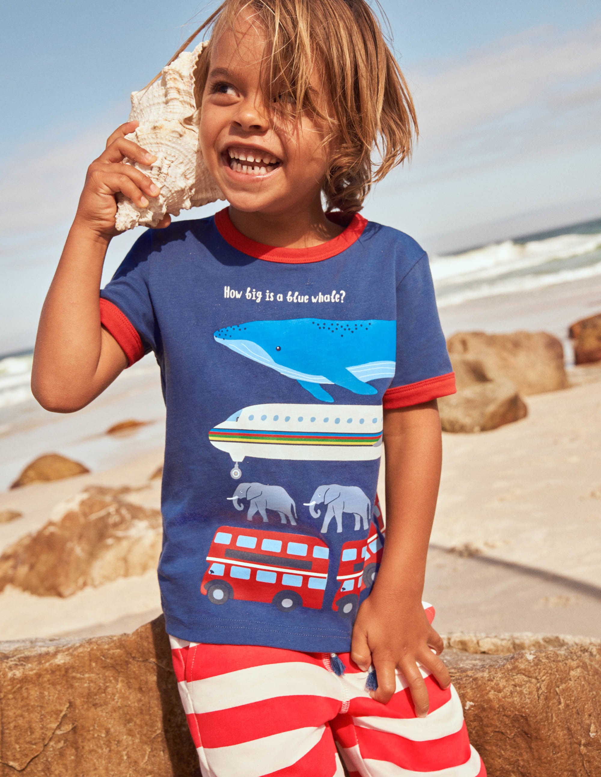 Educational Printed T-shirt-Starboard Blue Whale Facts - Image 3