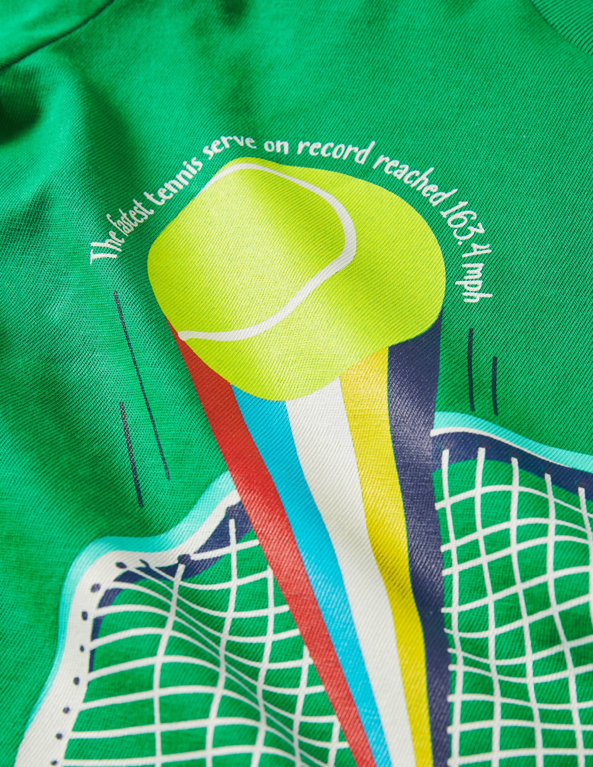 Sport Printed Graphic T-shirt-Highland Green Tennis - Image 3