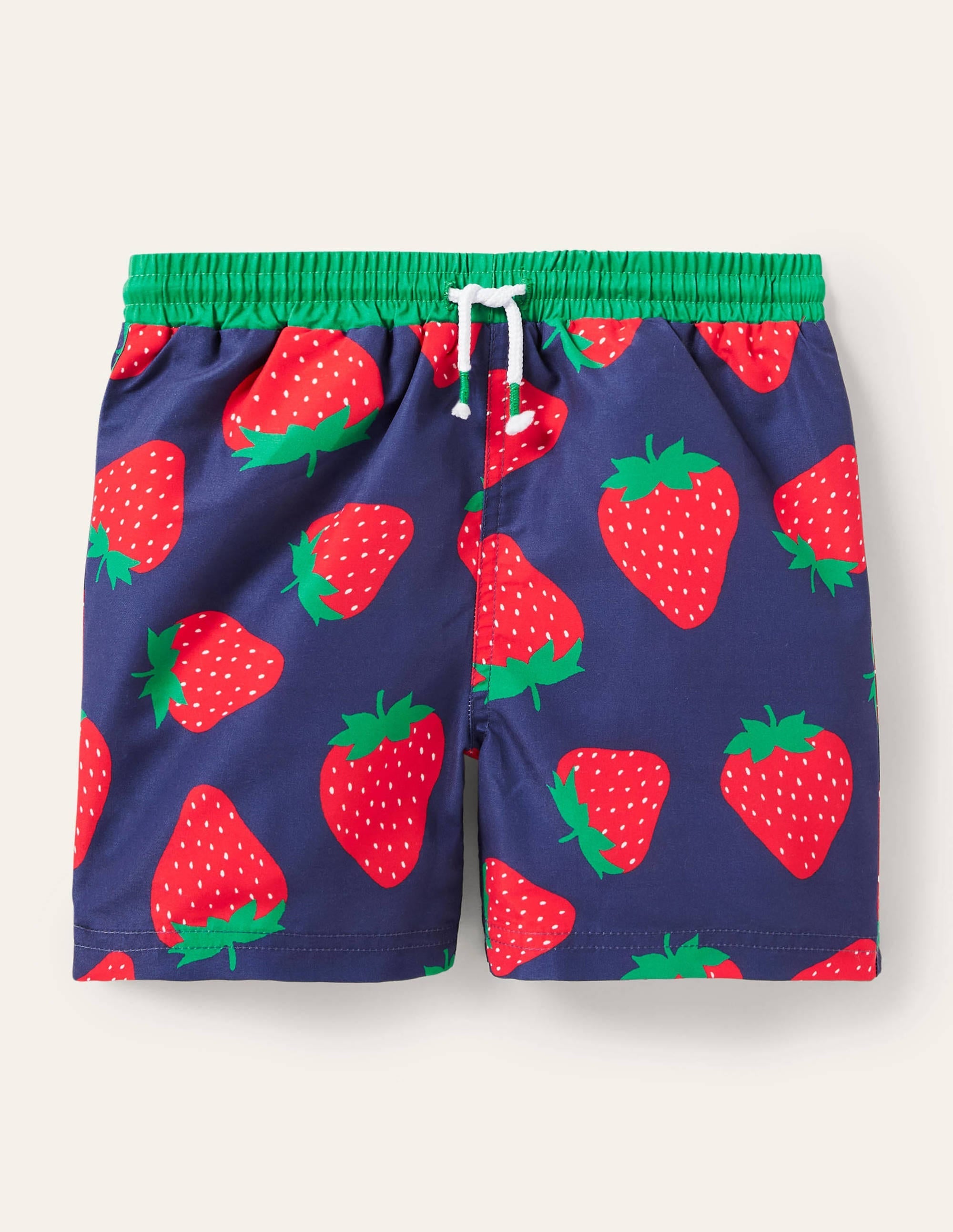 Swim Shorts-College Navy Strawberry - Image 1
