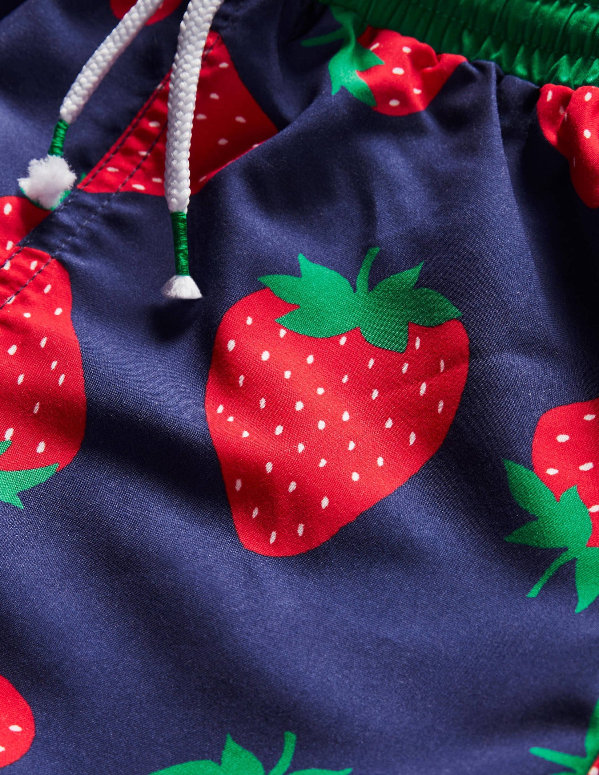 Swim Shorts-College Navy Strawberry-3