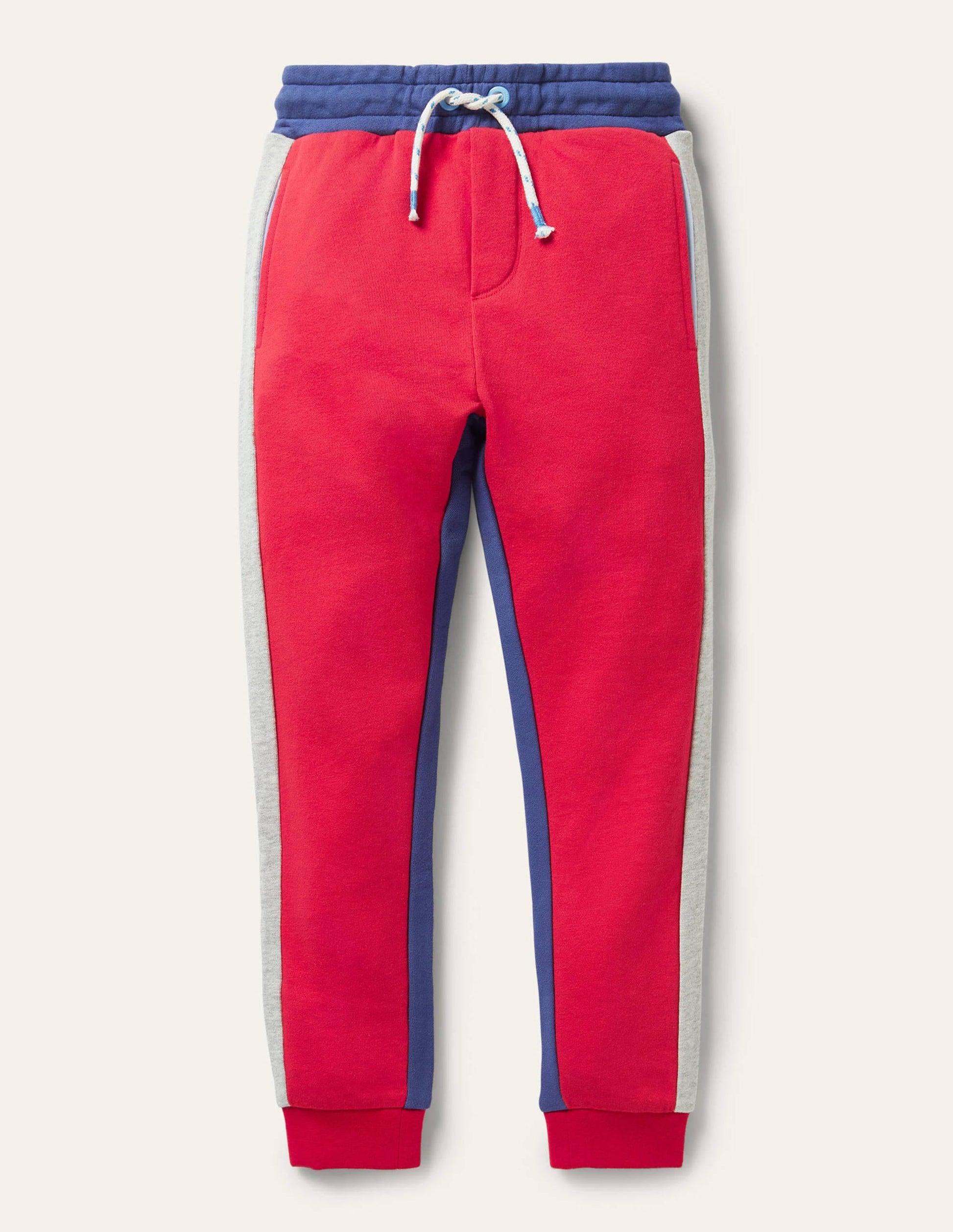 Contrast Leg Joggers-Strawberry Tart/Starboard Blue-1