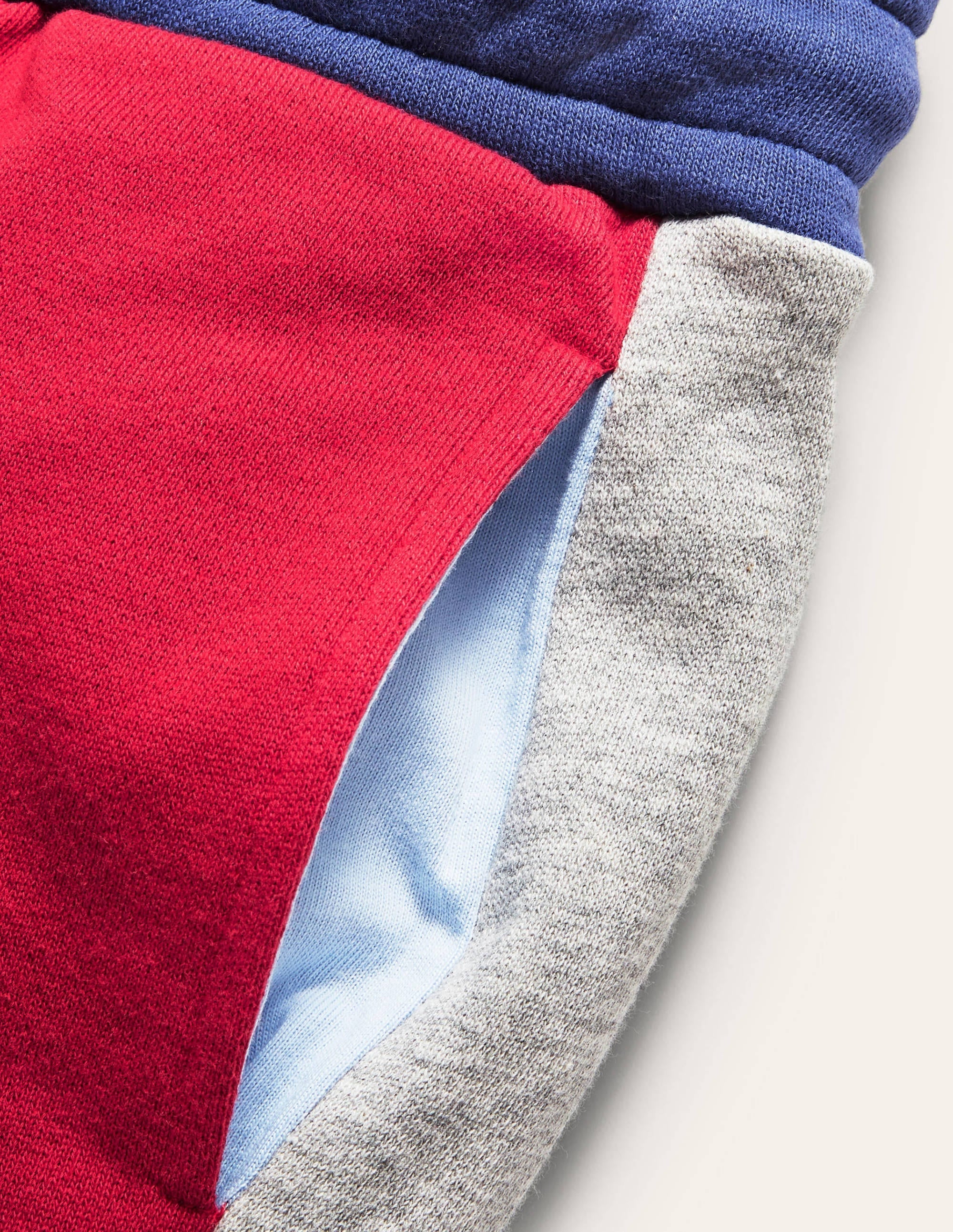 Contrast Leg Joggers-Strawberry Tart/Starboard Blue - Image 3