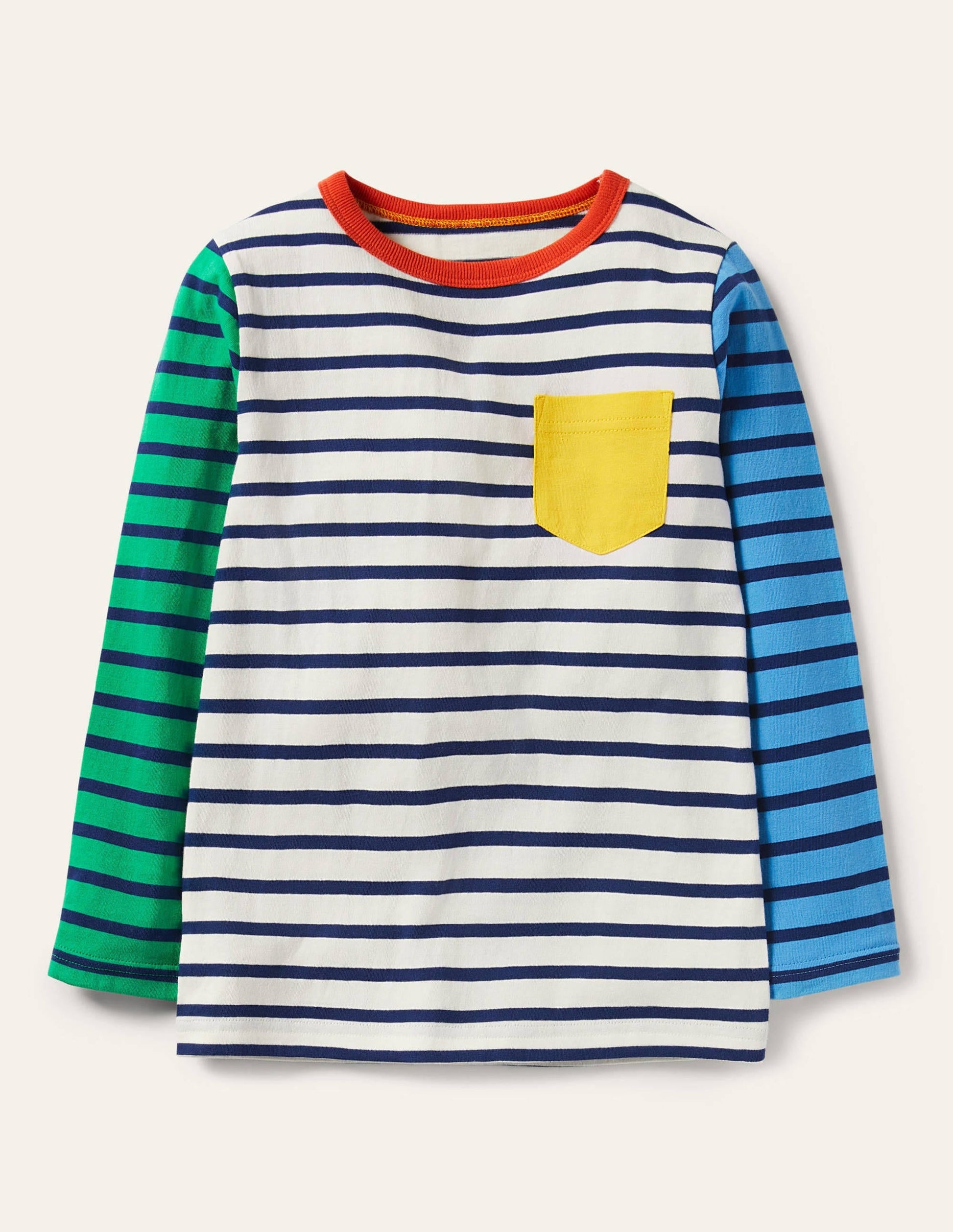 Long Sleeve Breton T-shirt-Multi Hotchpotch-1