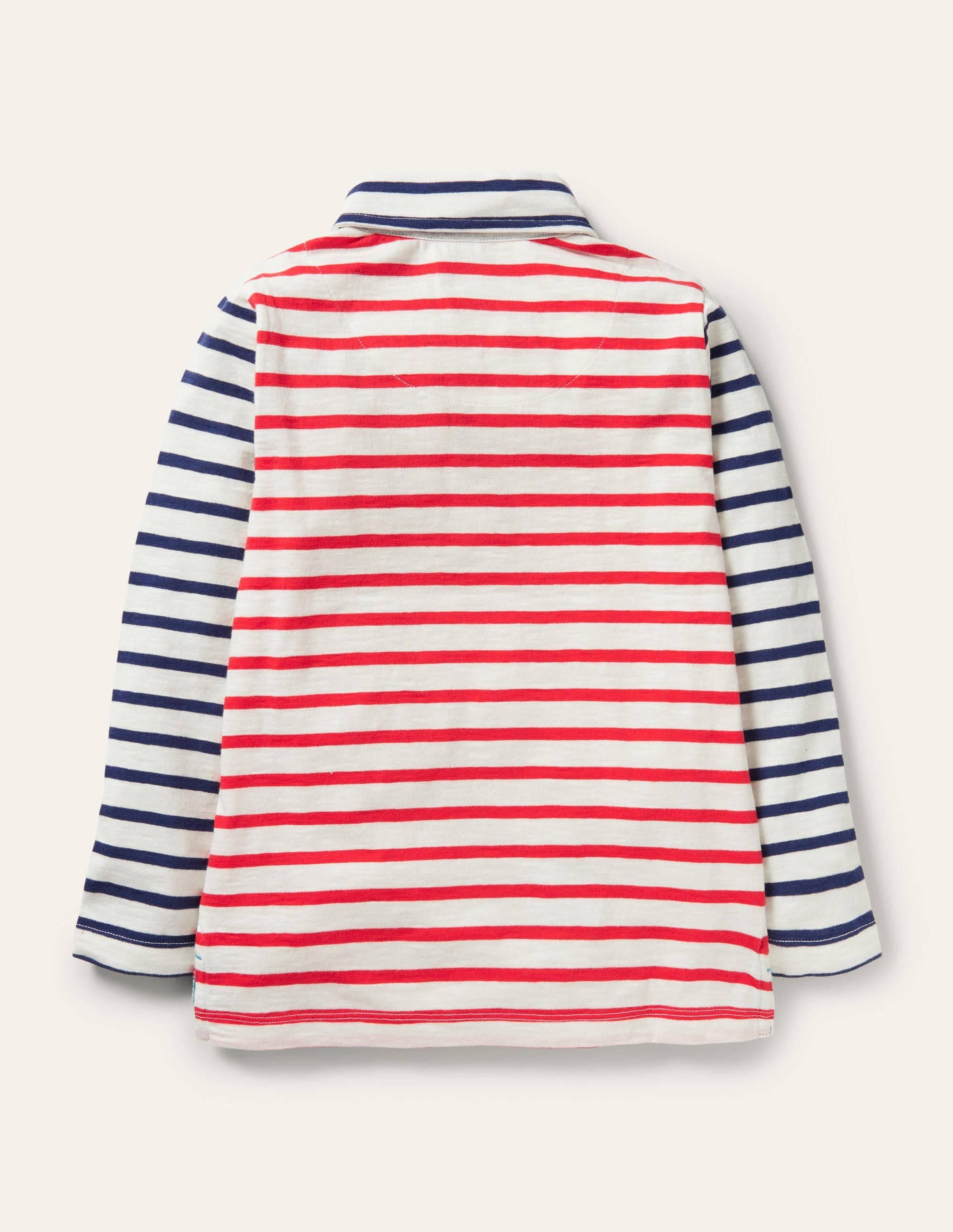 Supersoft Jersey Polo-Starboard Blue/Strawberry Red - Image 2