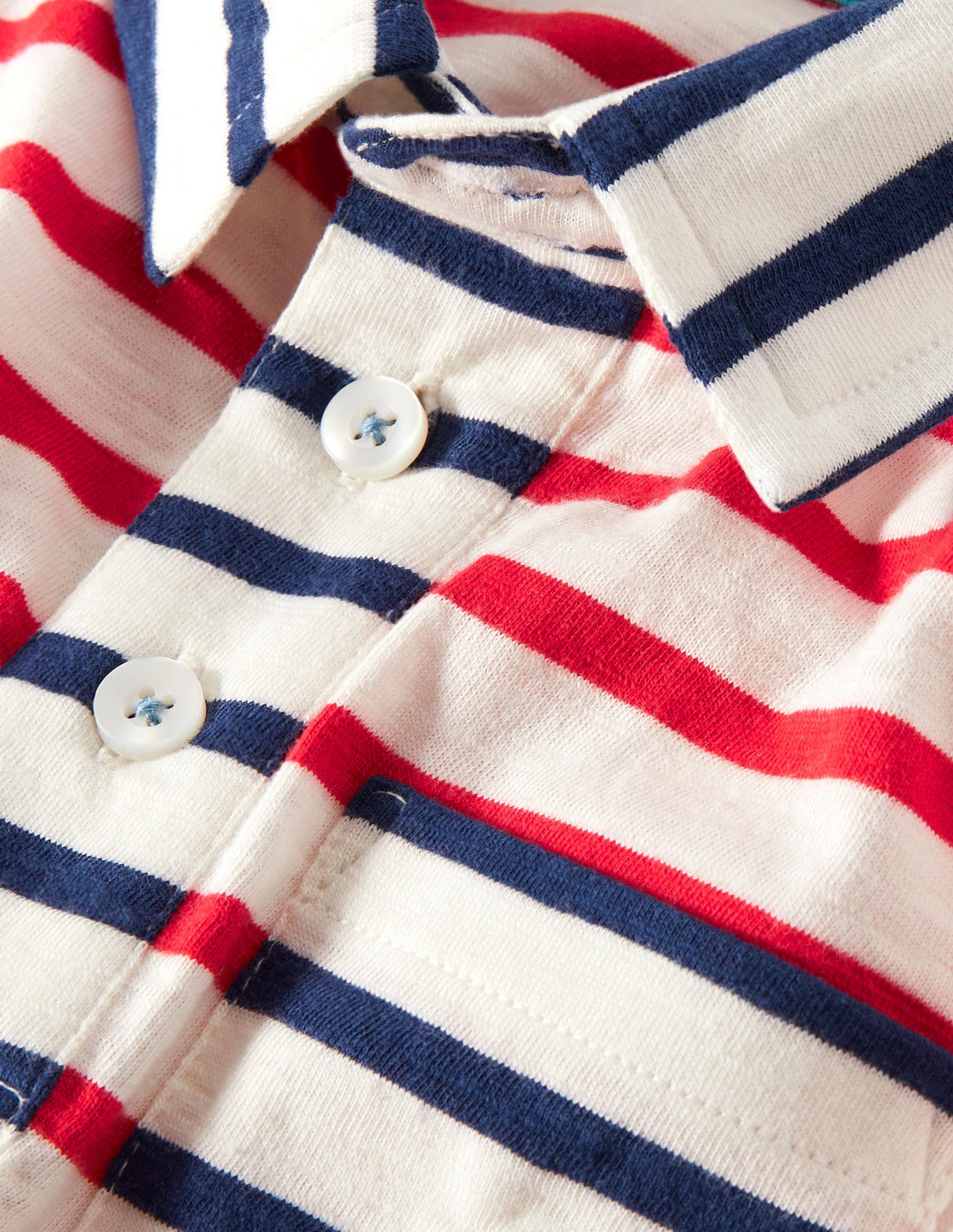 Supersoft Jersey Polo-Starboard Blue/Strawberry Red - Image 3