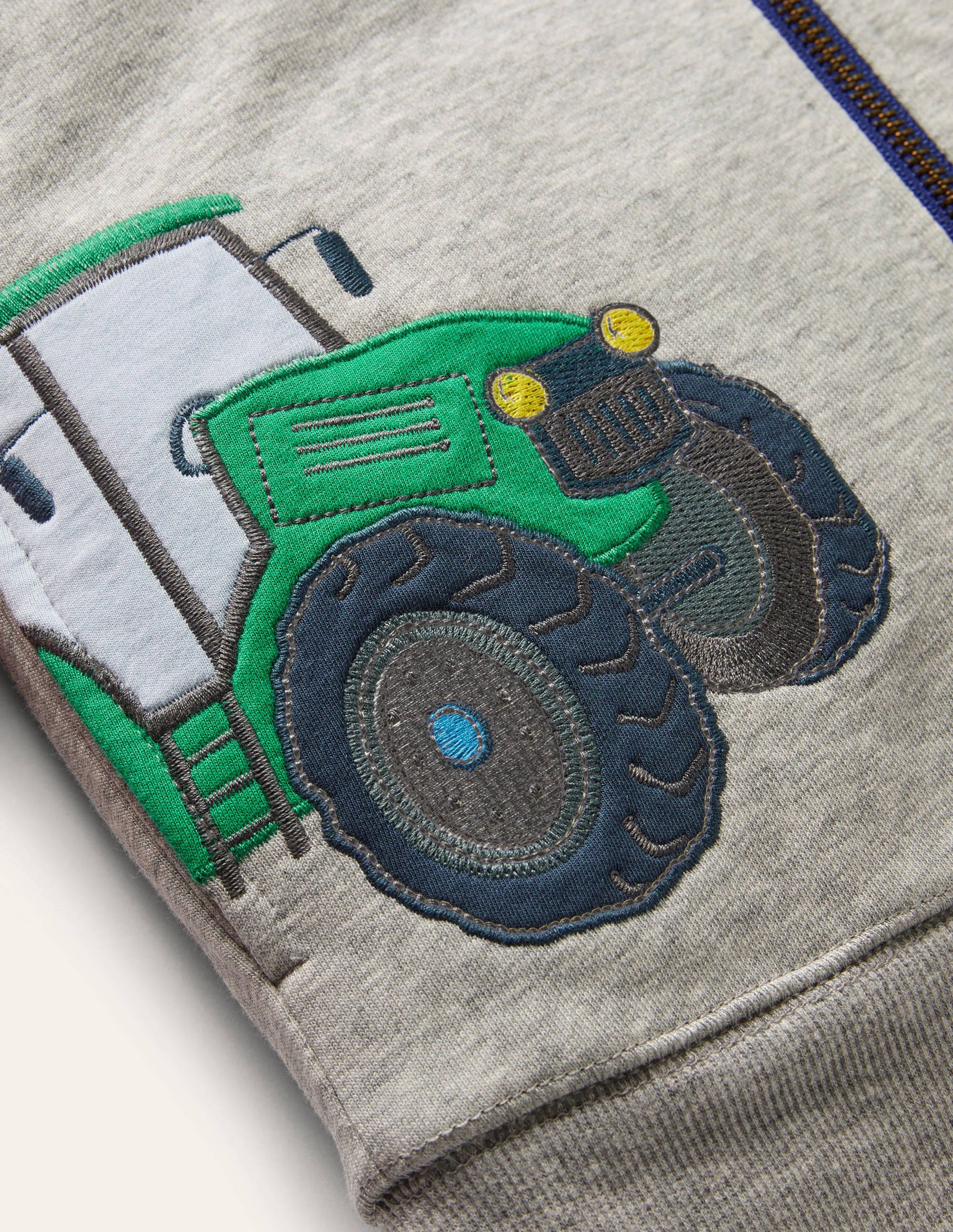 Shaggy-lined Interest Hoodie-Grey Marl Tractors - Image 3