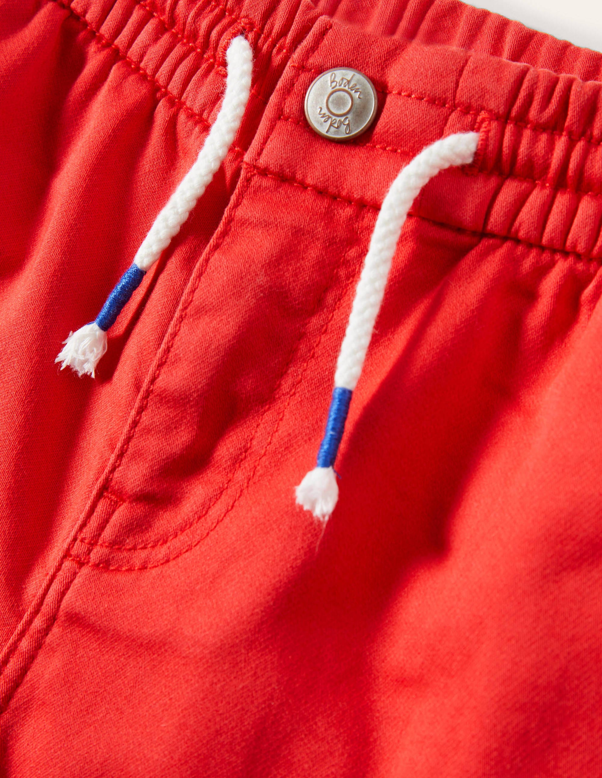 Jersey Denim Shorts-Strawberry Tart Red - Image 3