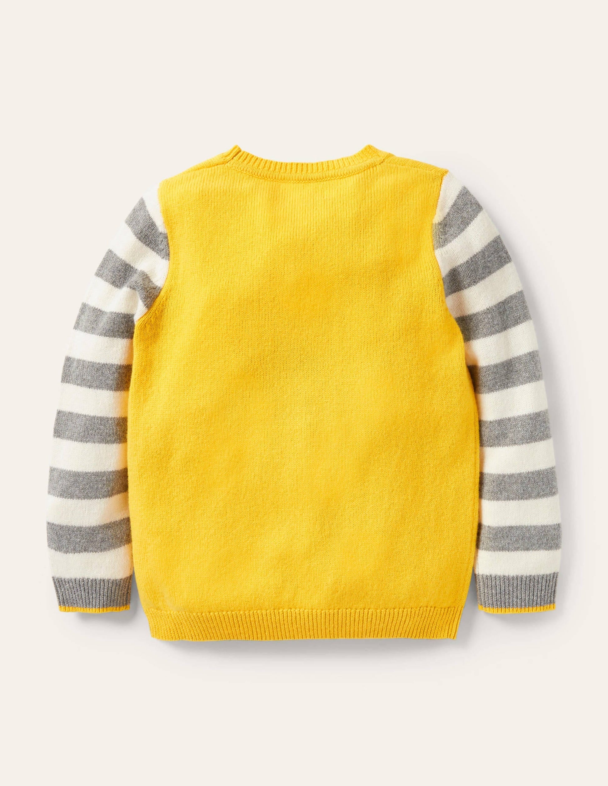 Animal Crew Neck Jumper-Sweetcorn Yellow Alpaca-2