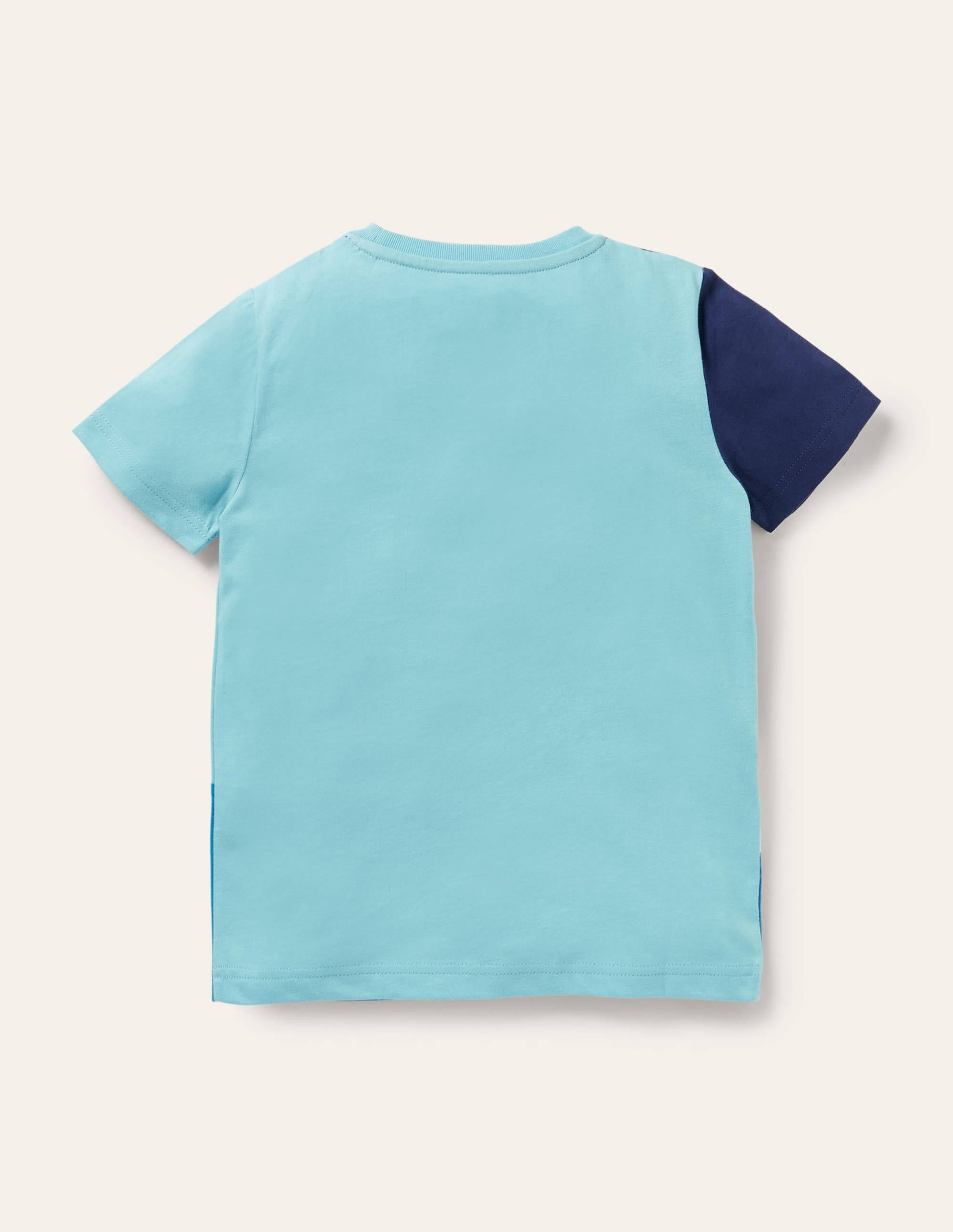 Puffin Appliqué T-shirt-Surfboard Blue Puffin - Image 2