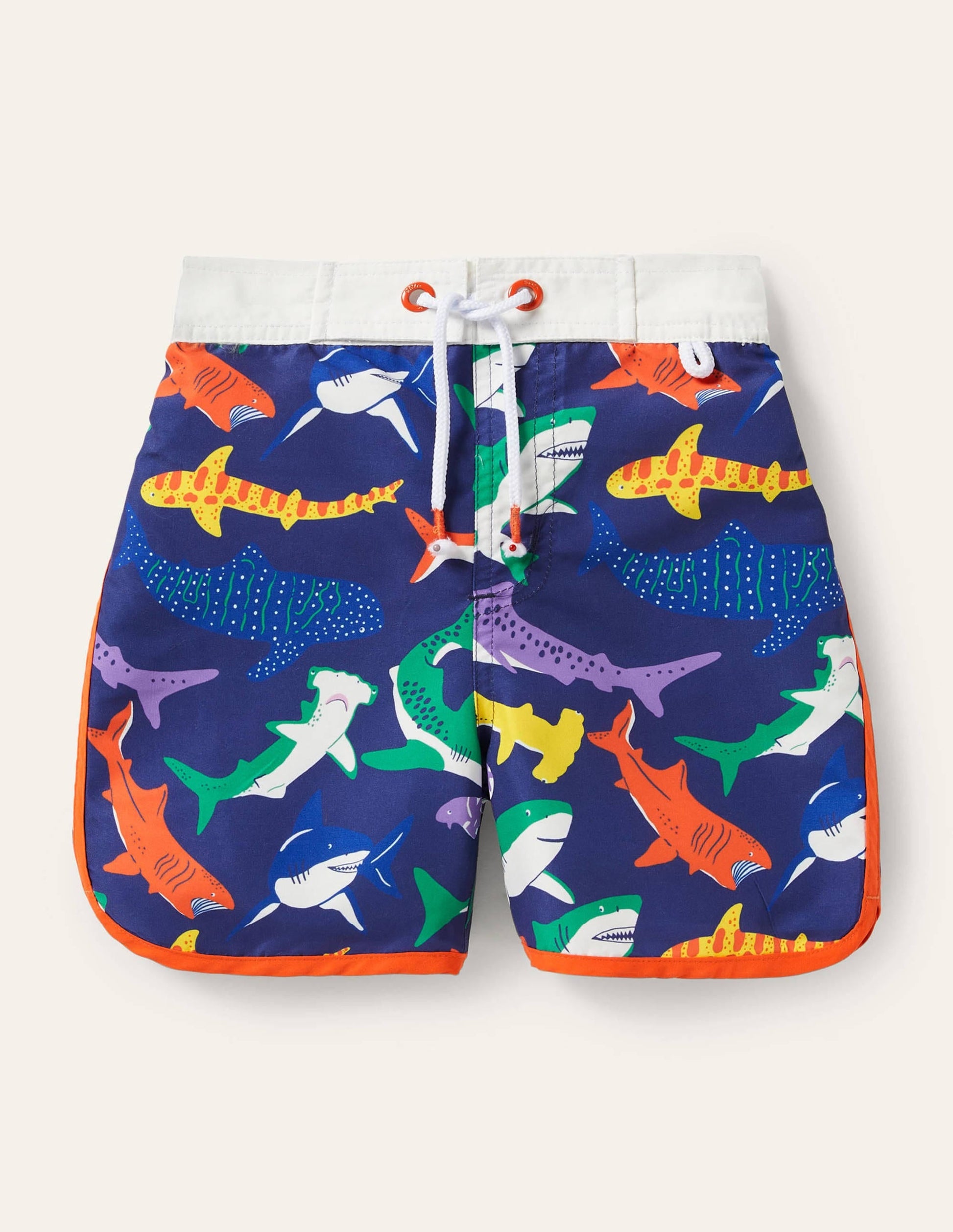 Surf Shorts-Starboard Blue Multi Sharks-1