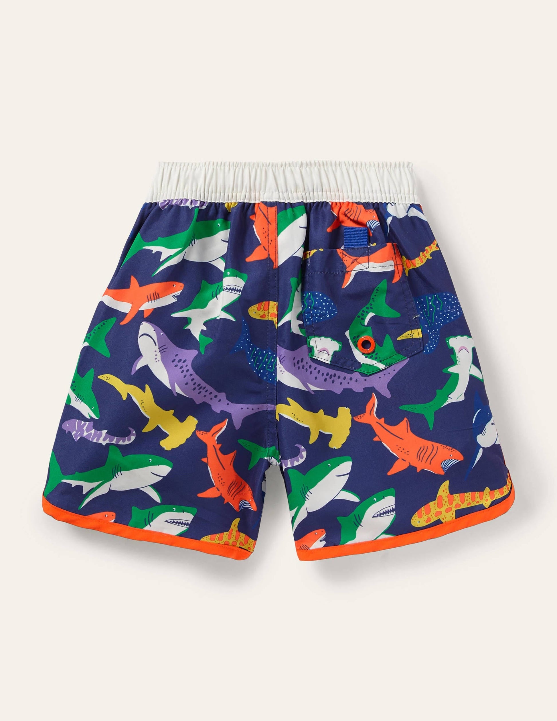 Surf Shorts-Starboard Blue Multi Sharks-2