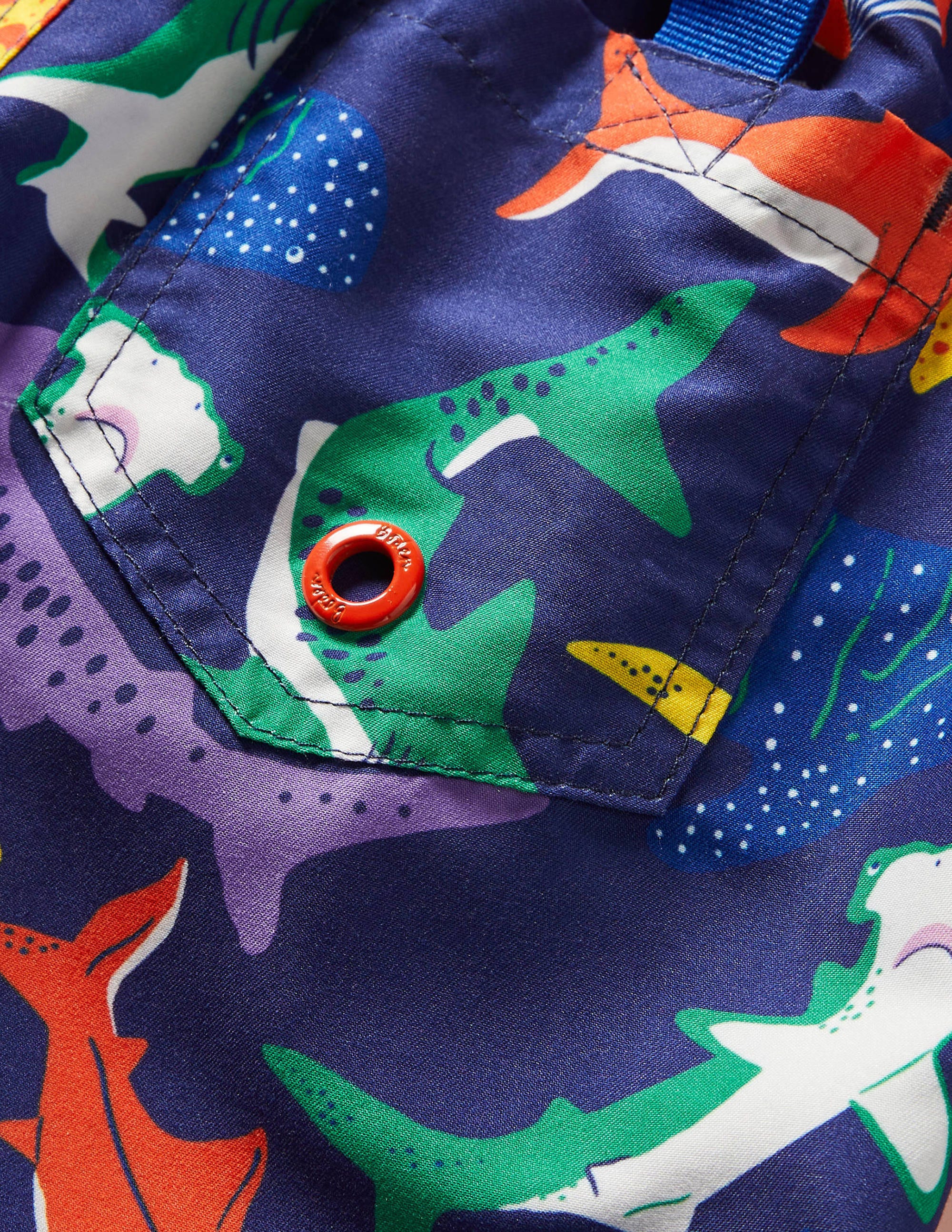 Surf Shorts-Starboard Blue Multi Sharks - Image 3
