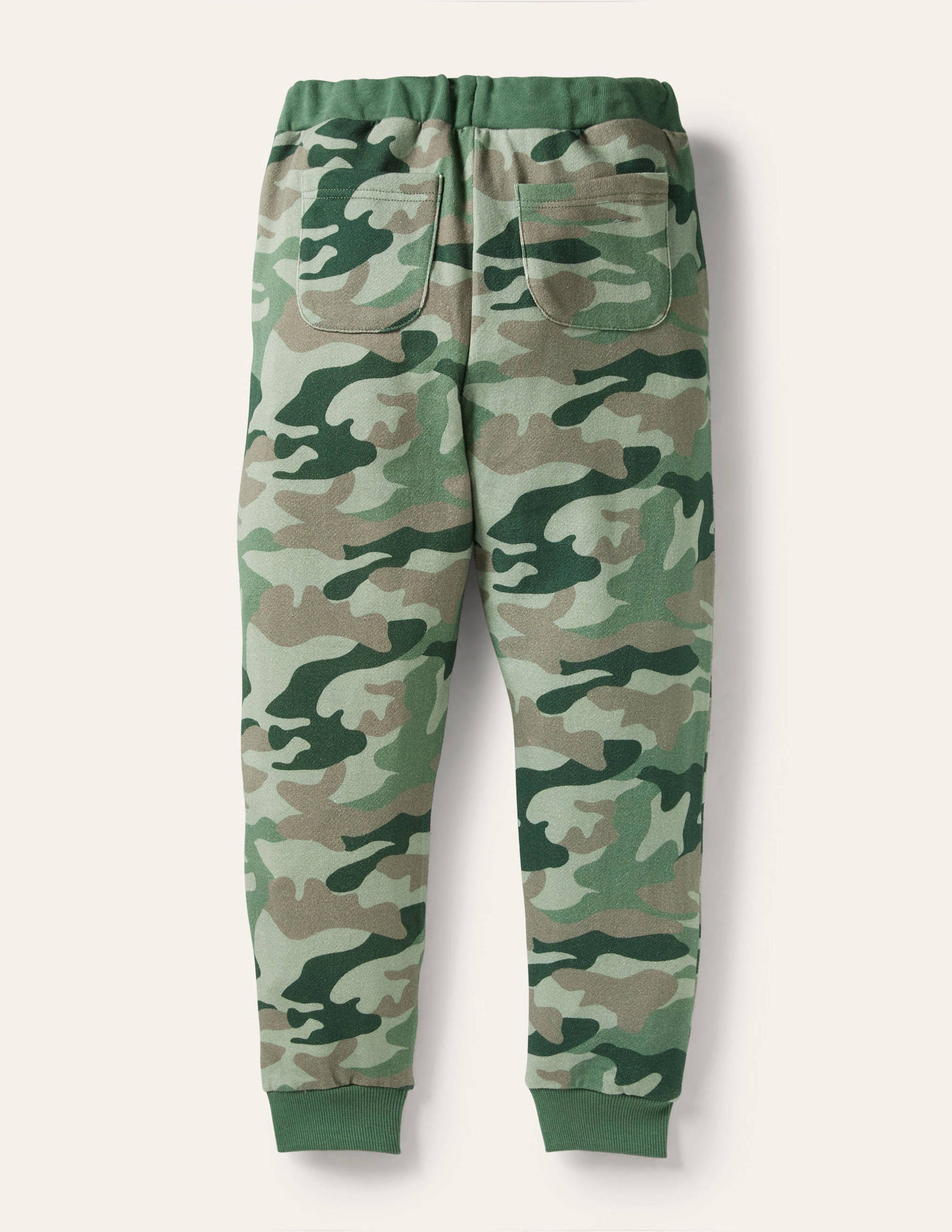Camo Badge Joggers-Soft Green Camouflage-2