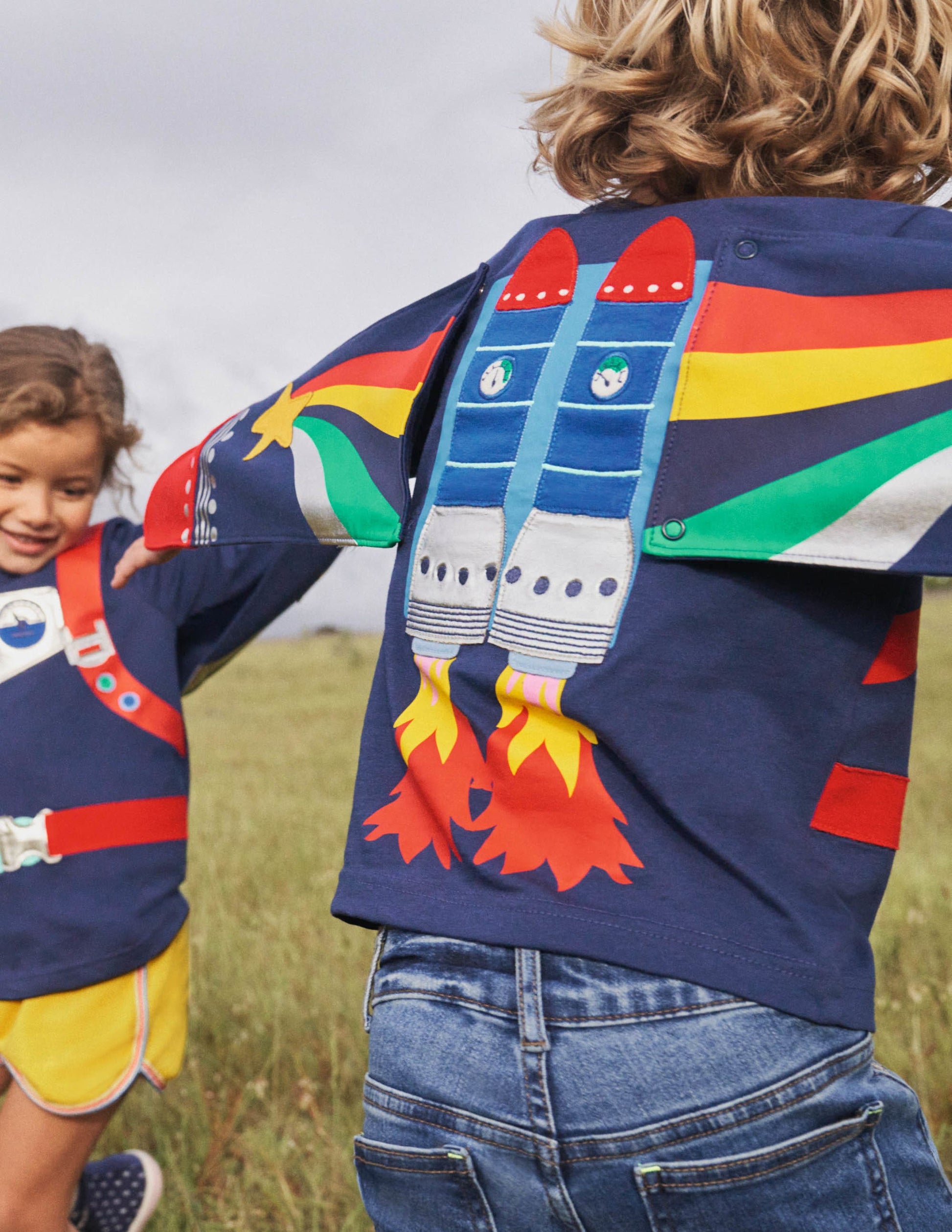 Jet Pack T-shirt-Starboard Blue Rocket-4